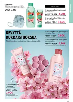 Oriflame-mainoslehti voimassa 31.12.2025 alkaen | Sivu: 137 | Tuotteet: Käsivoide, Suihkugeeli, Pesusieni