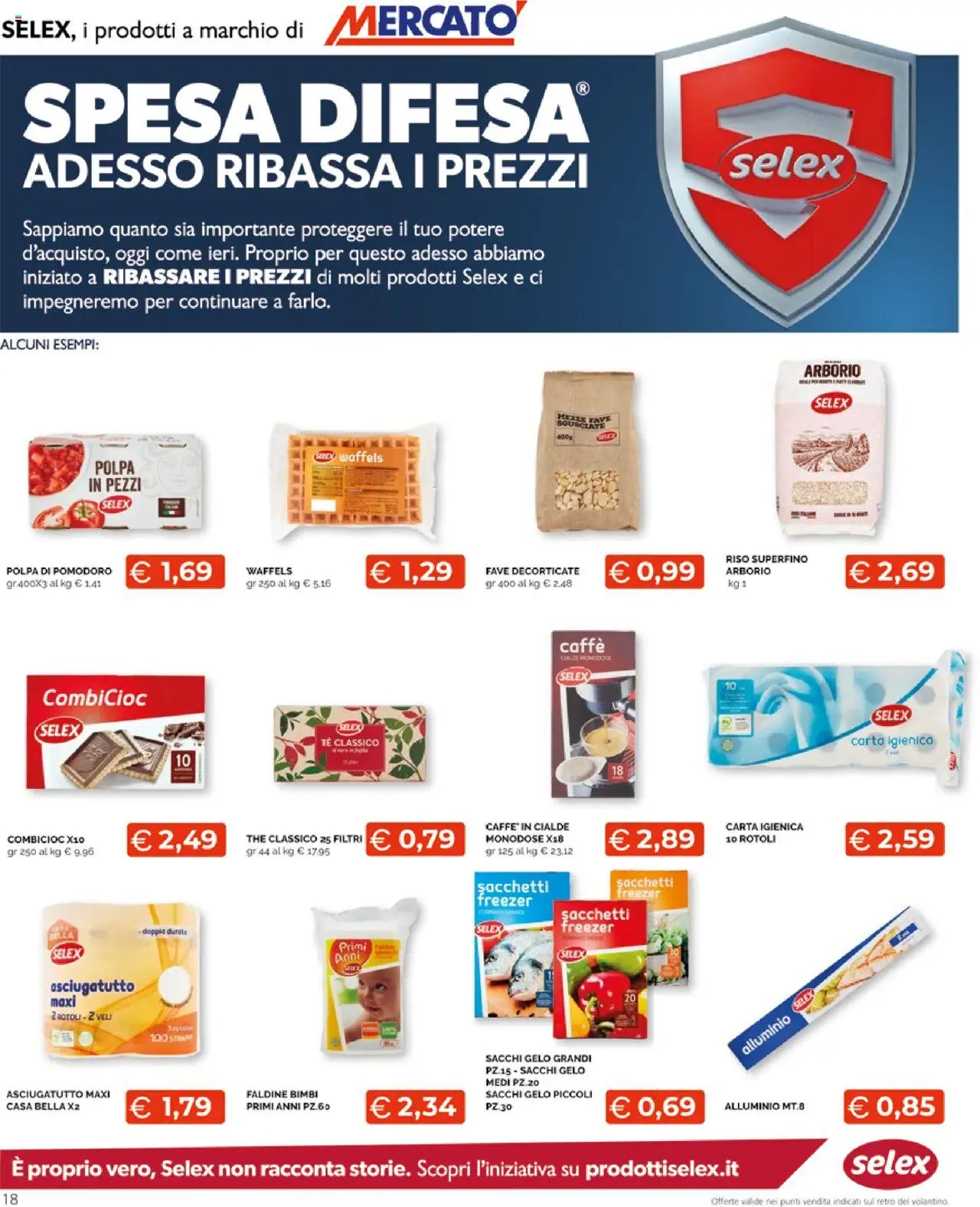 Volantino Mercatò del 13.10.2025 | Pagina: 18 | Prodotti: Caffè, Pomodoro, Freezer, The