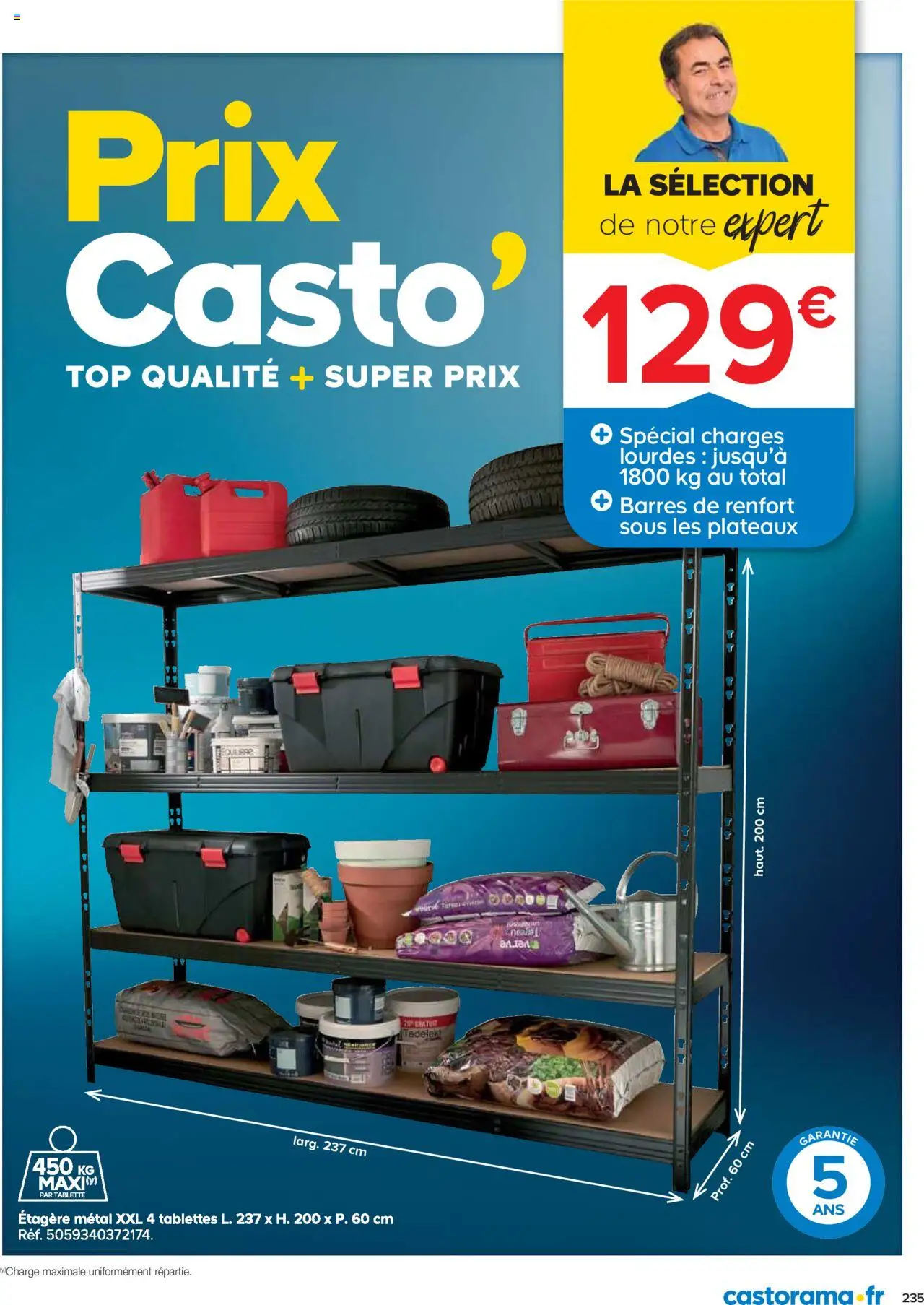 {H1} | Page: 235 | Produits: Tablette, Étagère