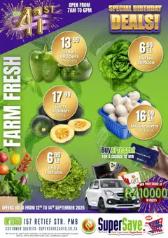 New Super Save catalogue – valid from 12.09.2025 | Page: 5 | Products: Mushrooms, Squash, Butter, Lettuce