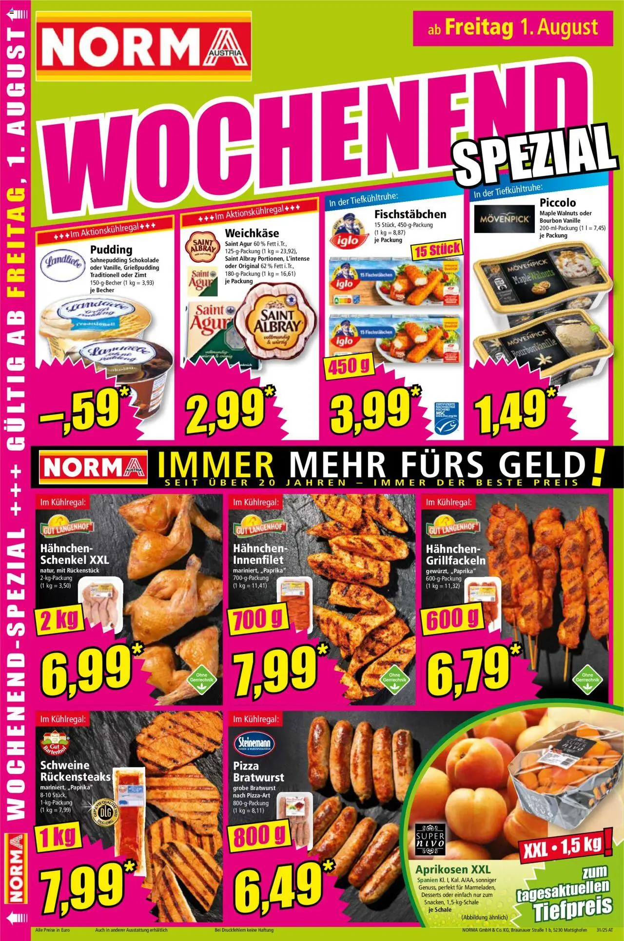 Norma Flugblatt gültig ab 28.07.2025 | Seite: 16 | Produkte: Schokolade, Pizza, Bourbon