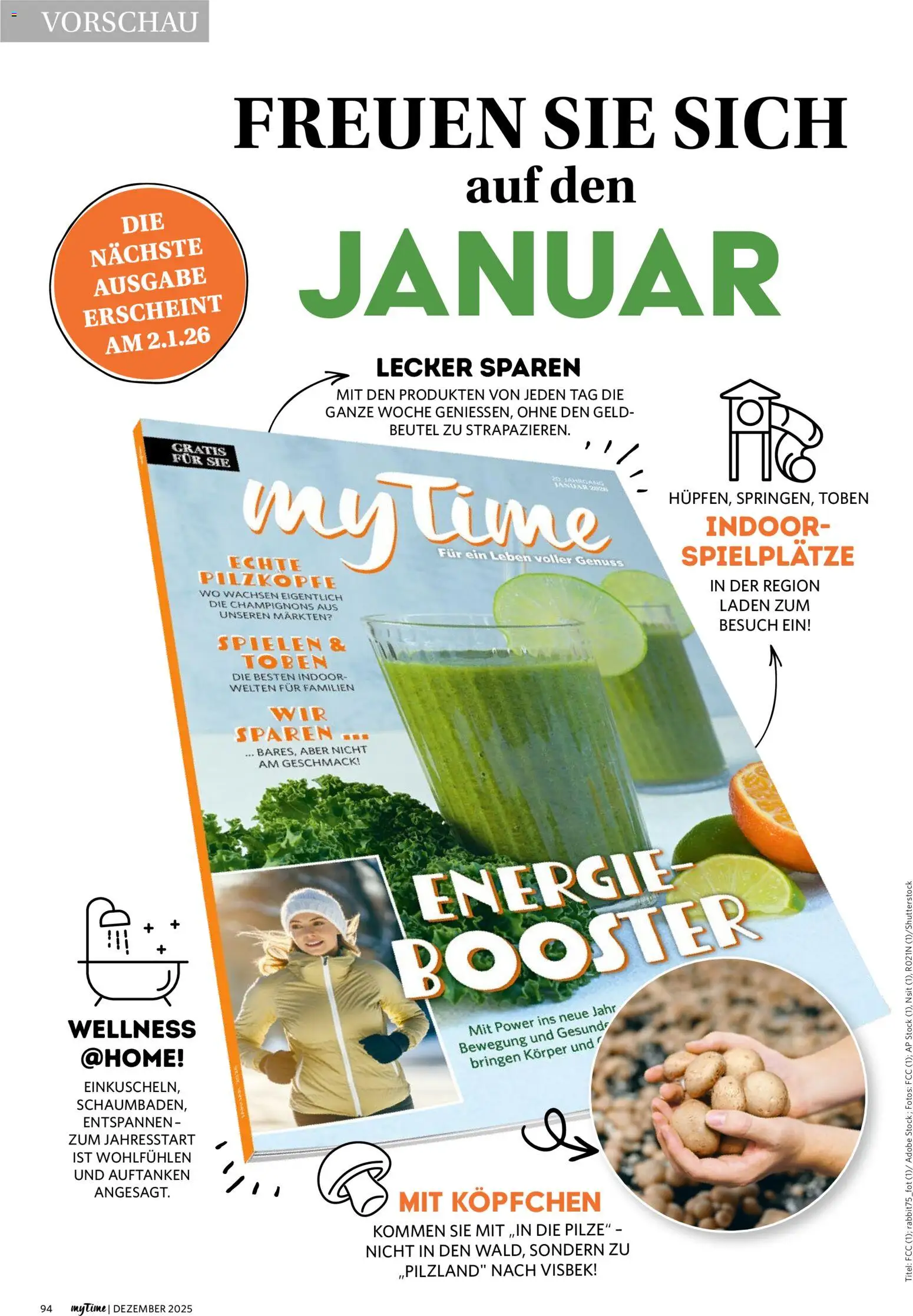 Famila Nordwest  myTime Dezember 2025 – gültig ab 01.12.2025 | Seite: 94 | Produkte: Champignons