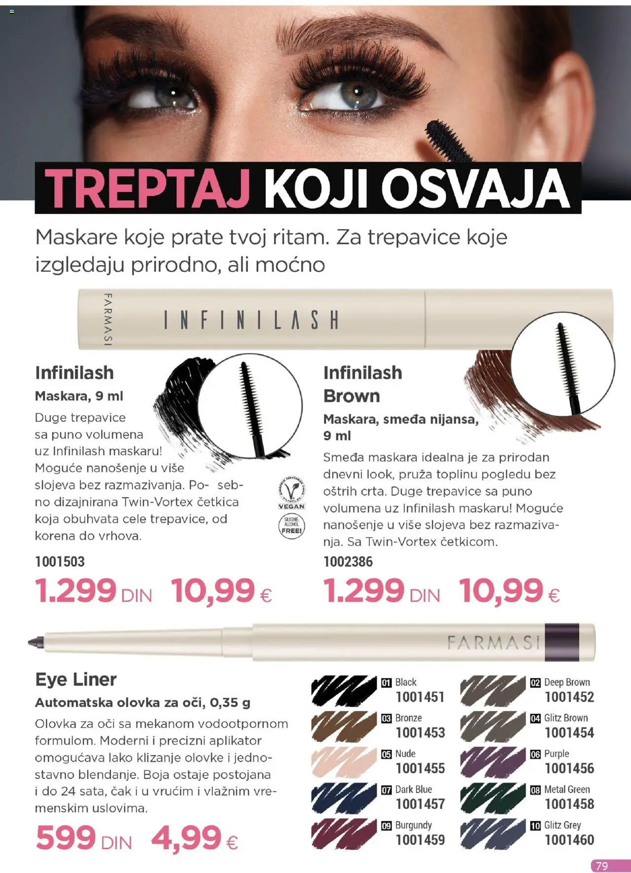 Farmasi katalog - važi od 01.10.2025 | Strana: 79 | Proizvode: Maskara, Olovka za oči