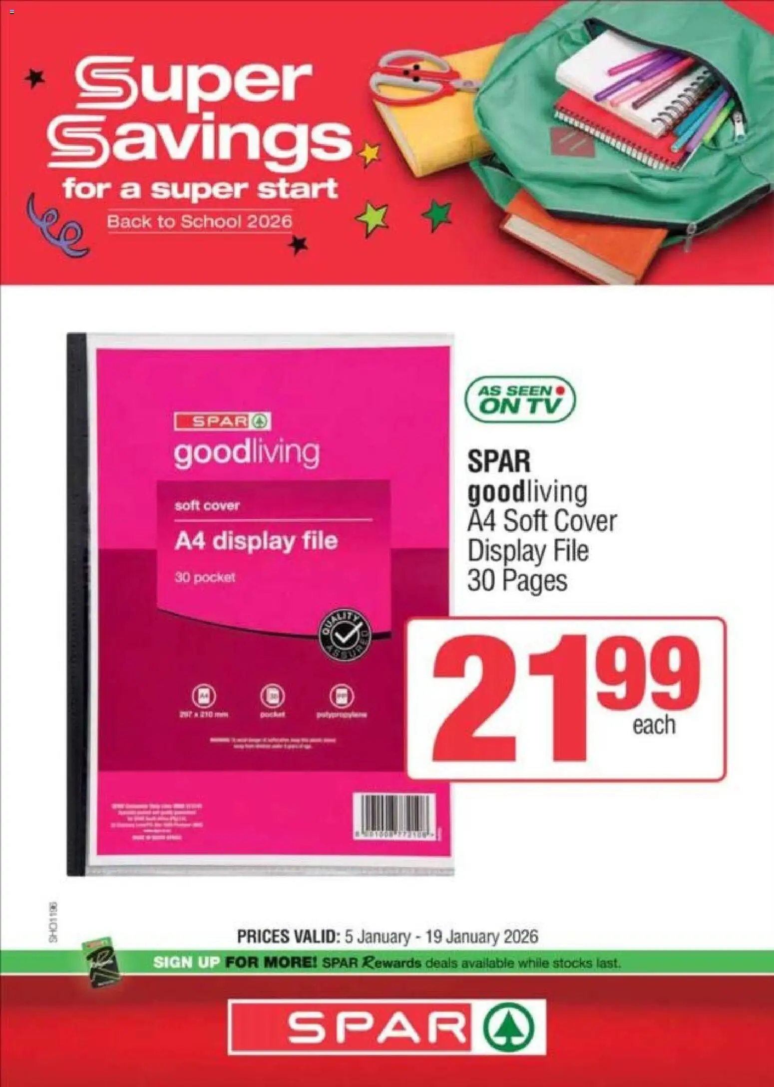 New Spar catalogue – valid from 05.01.2026 | Page: 15 | Products: Cover, TV