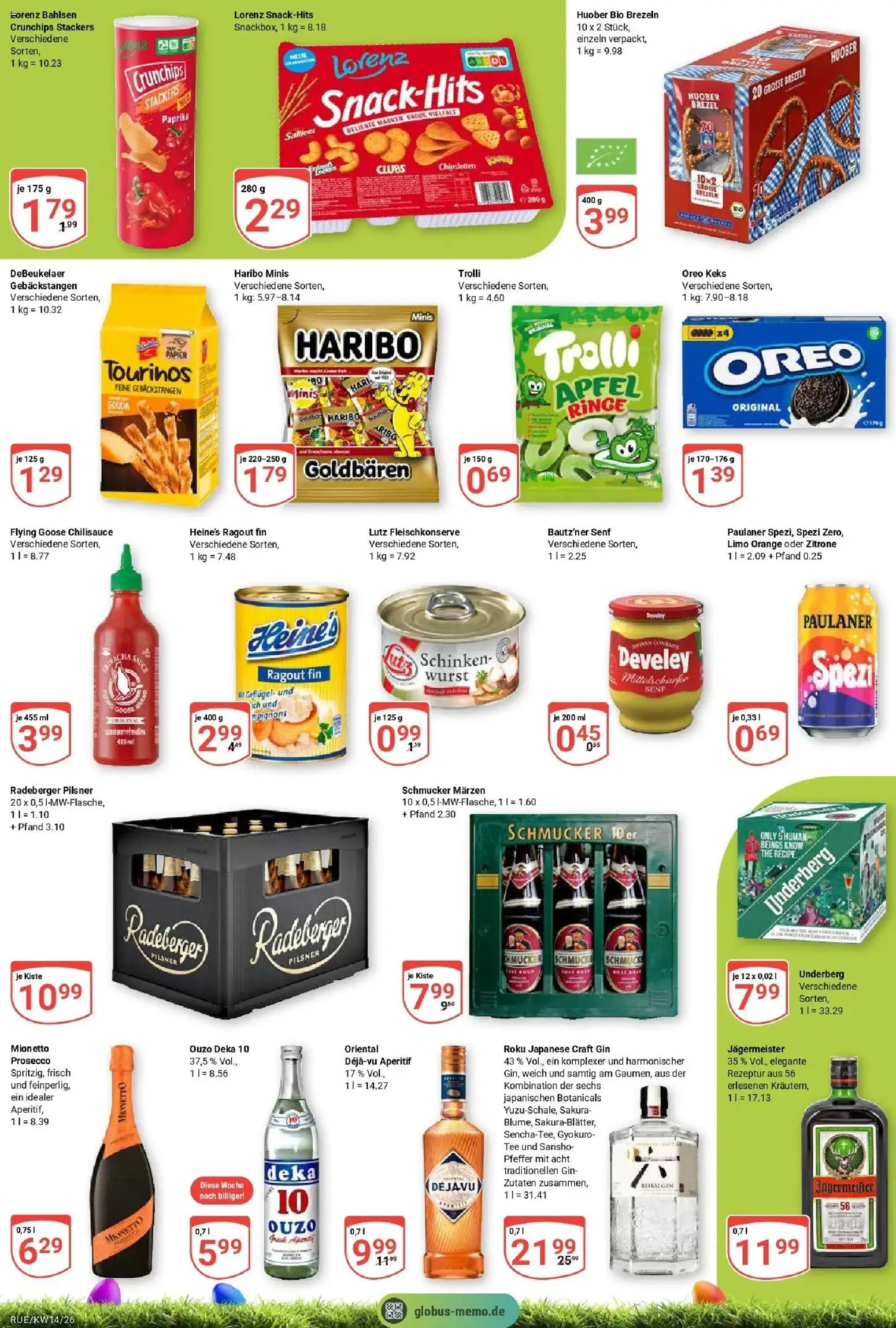 Globus prospekt Rüsselsheim	 – gültig ab 30.03.2026 | Seite: 9 | Produkte: Wurst, Radeberger pilsner, Paulaner, Underberg