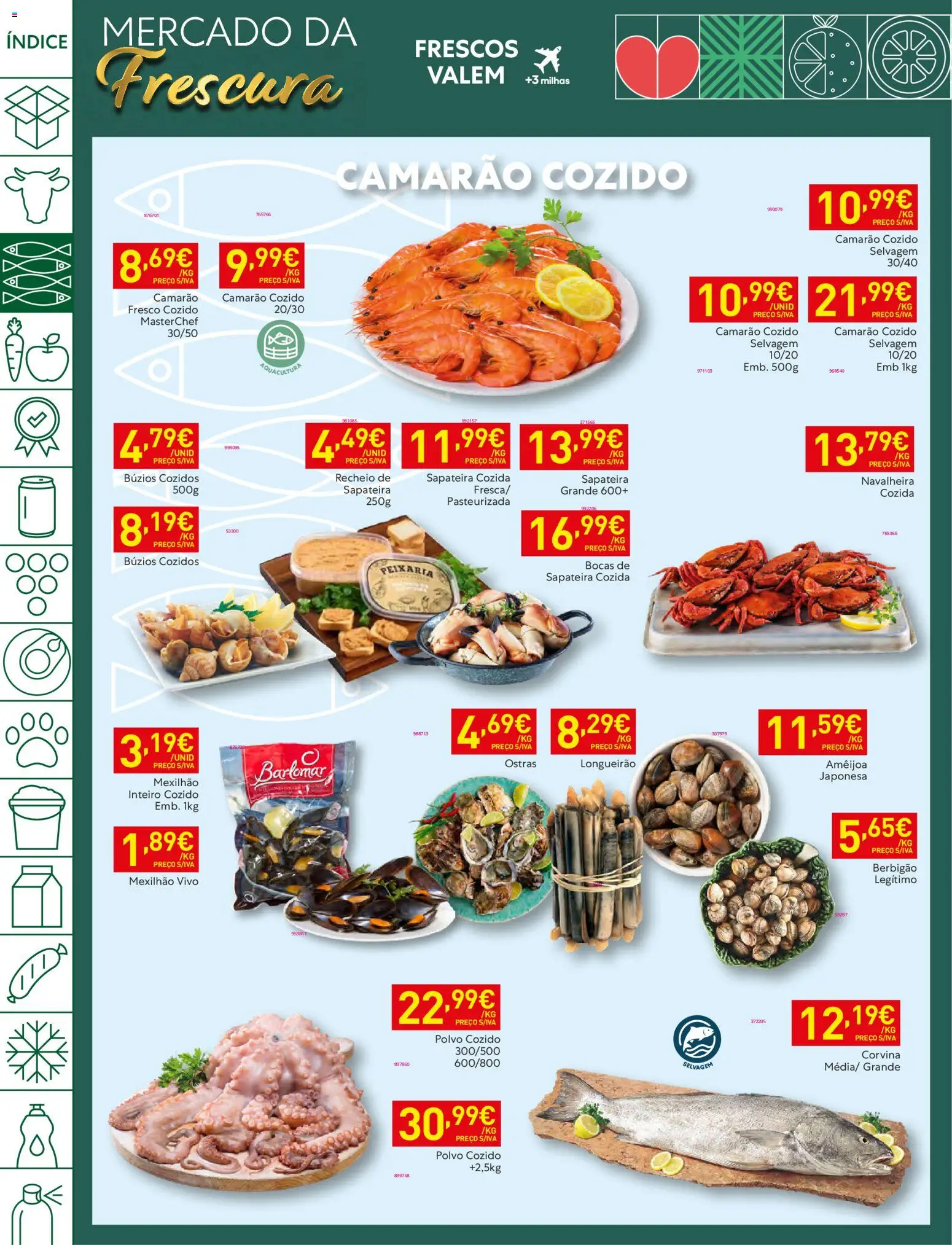 Recheio folheto │ válido de 23.12.2025 | Página: 4 | Produtos: Ostras, Polvo, Camarão, Sapateira