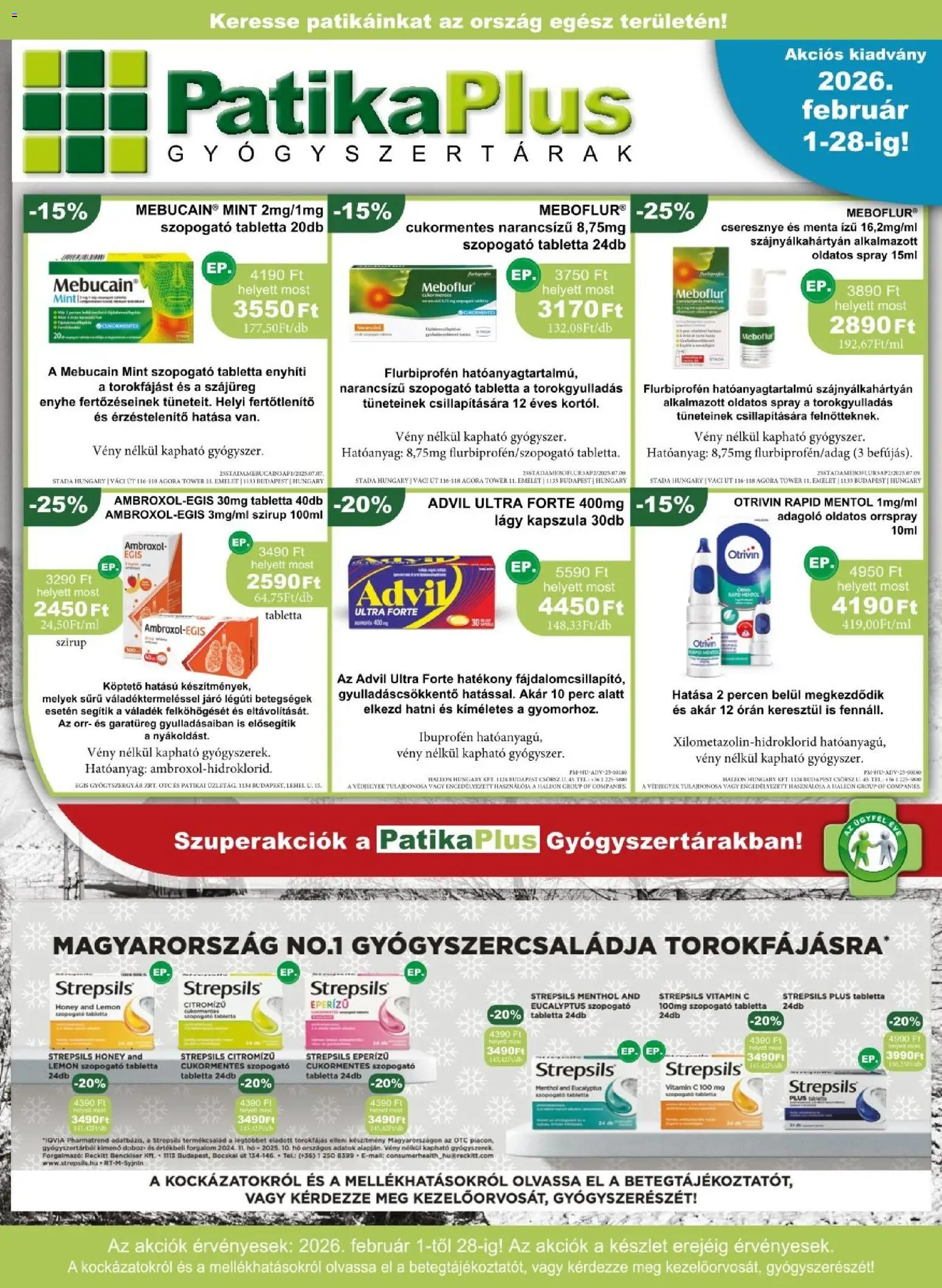 PatikaPlus akciós ujság - amely érvényes a következő dátumtól: 01.01.2026 | Oldal: 1 | Termékek: Cseresznye, Vitamin c