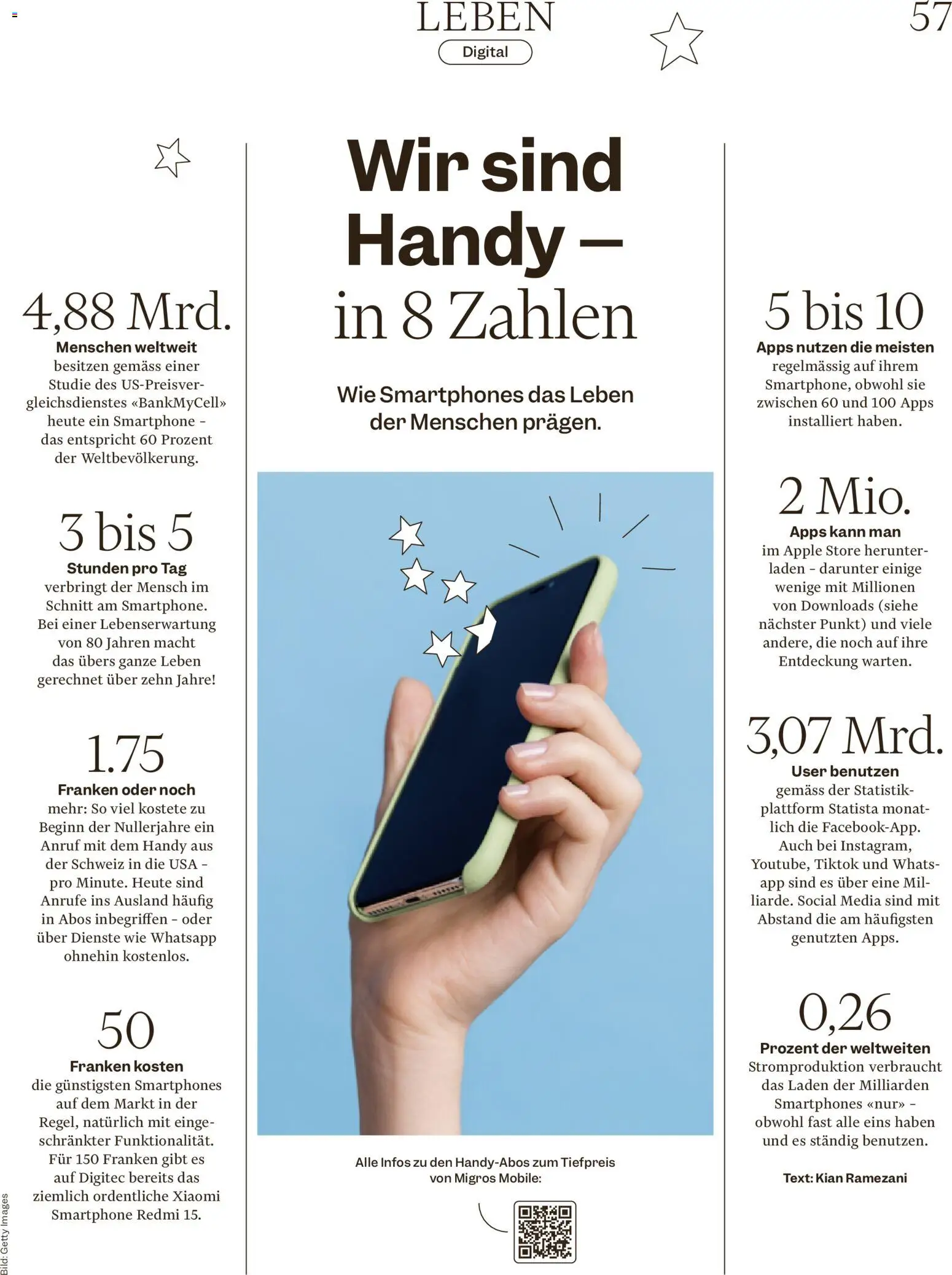 Migros Magazin – gültig ab 27.01.2026 | Seite: 57 | Produkte: Smartphone, Apple, Xiaomi