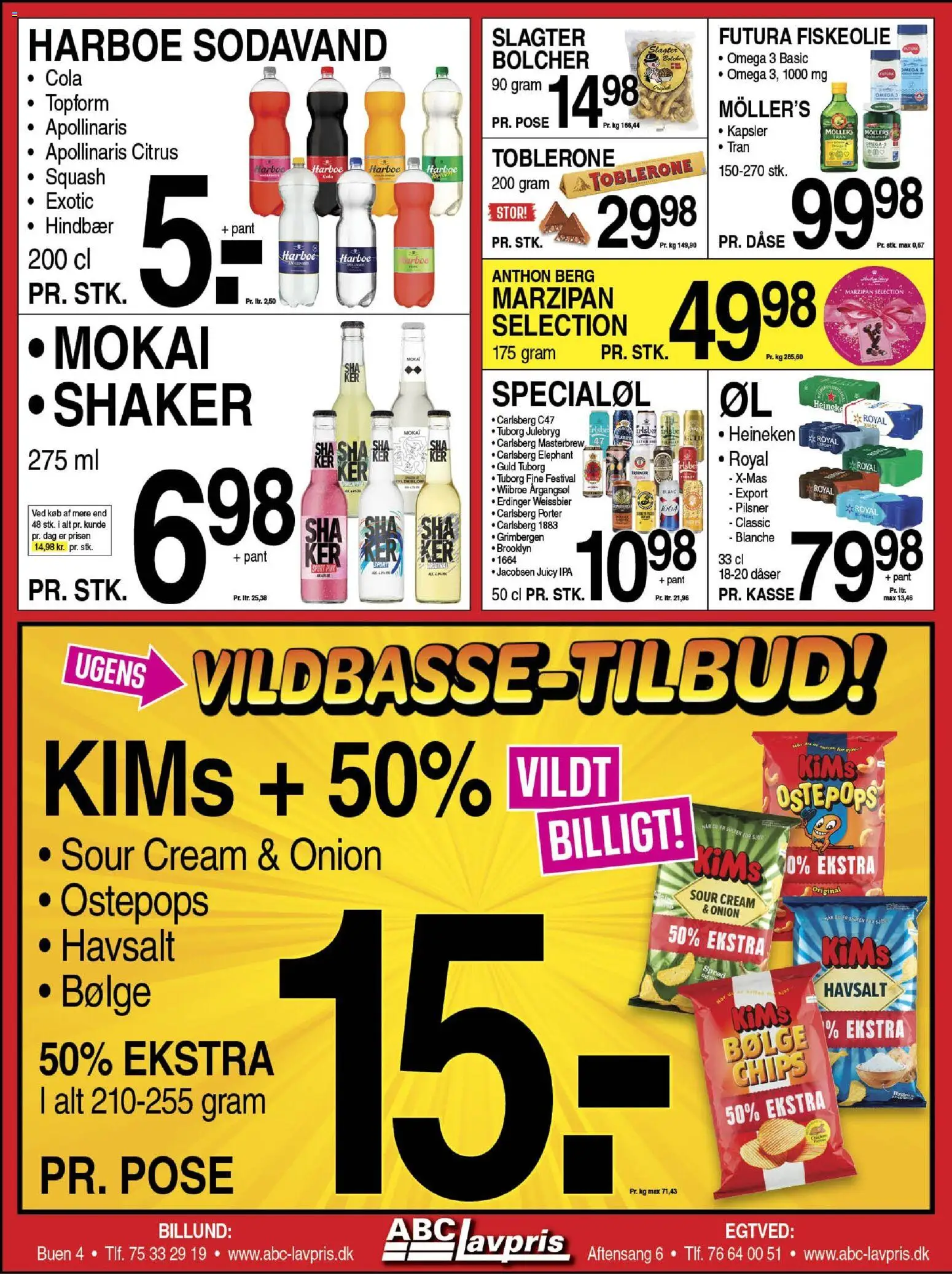 Abc Lavpris tilbudsavis – gyldig fra 19.11.2025 | Side: 7 | Produkter: Squash, Sodavand, Hindbær, Cola