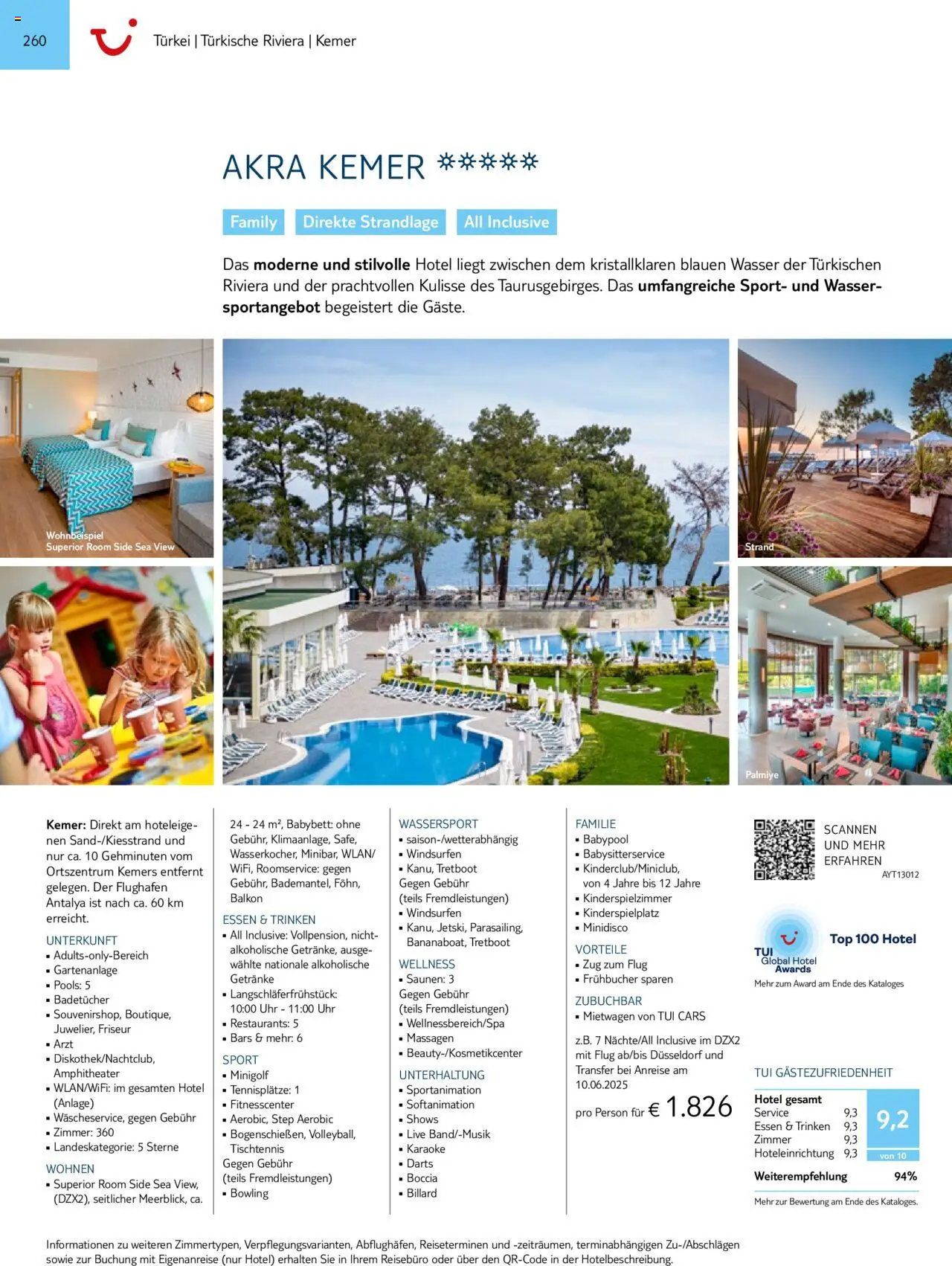 Aida - Südeuropa & Nordafrika 2025/26 – gültig ab 01.01.2025 | Seite: 260 | Produkte: Top, Babybett, Wasser, Uhr