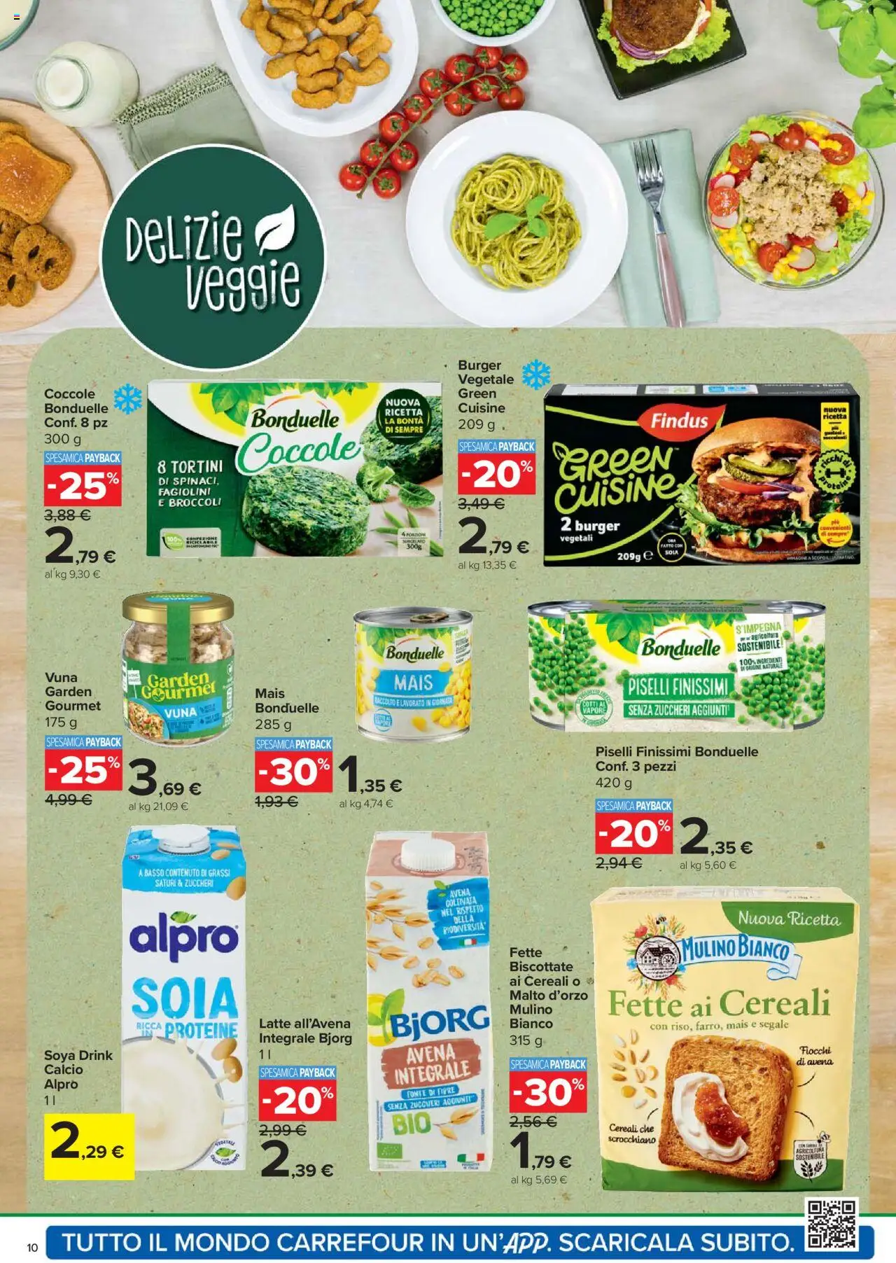 Volantino Carrefour del 02.10.2025 | Pagina: 10 | Prodotti: Cereali, Fiocchi, Latte, Piselli
