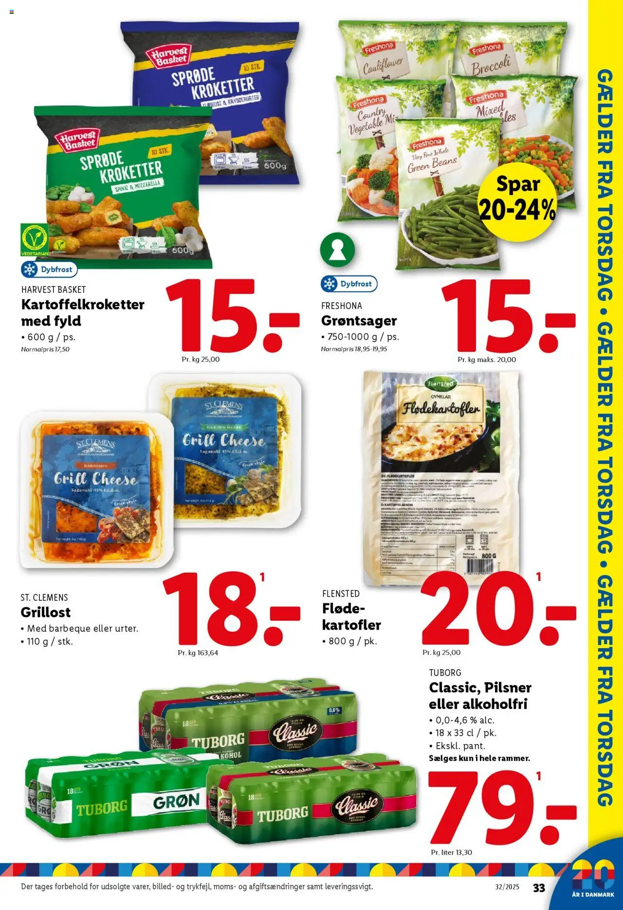 Lidl Tilbudsavis gyldig fra 03.08.2025 | Side: 27 | Produkter: Fløde, Kartofler, Broccoli, Grill