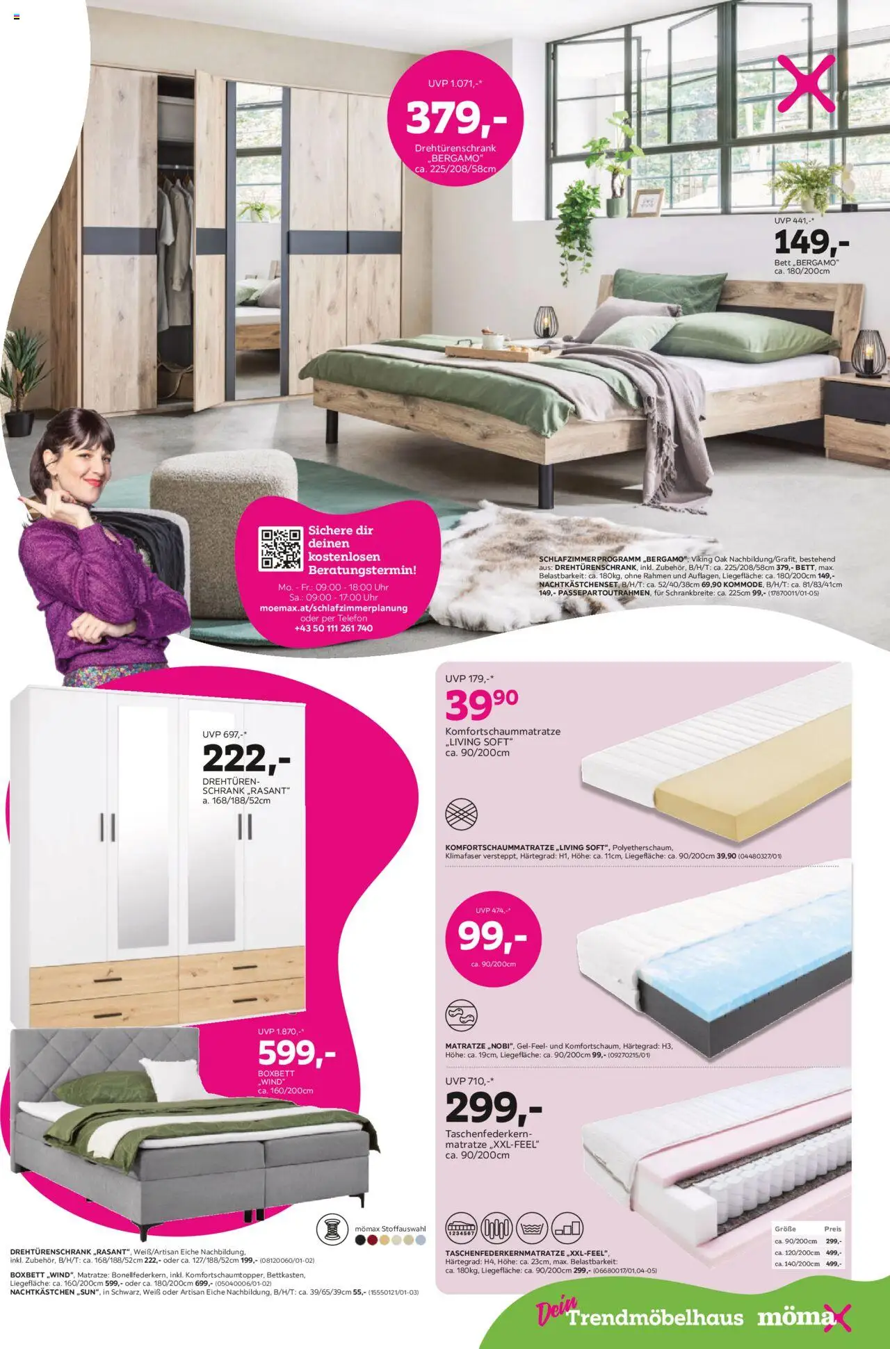 Mömax Prospekt aktuell gültig ab 21.10.2025 | Seite: 5 | Produkte: Uhr, Bett, Matratze, Schrank