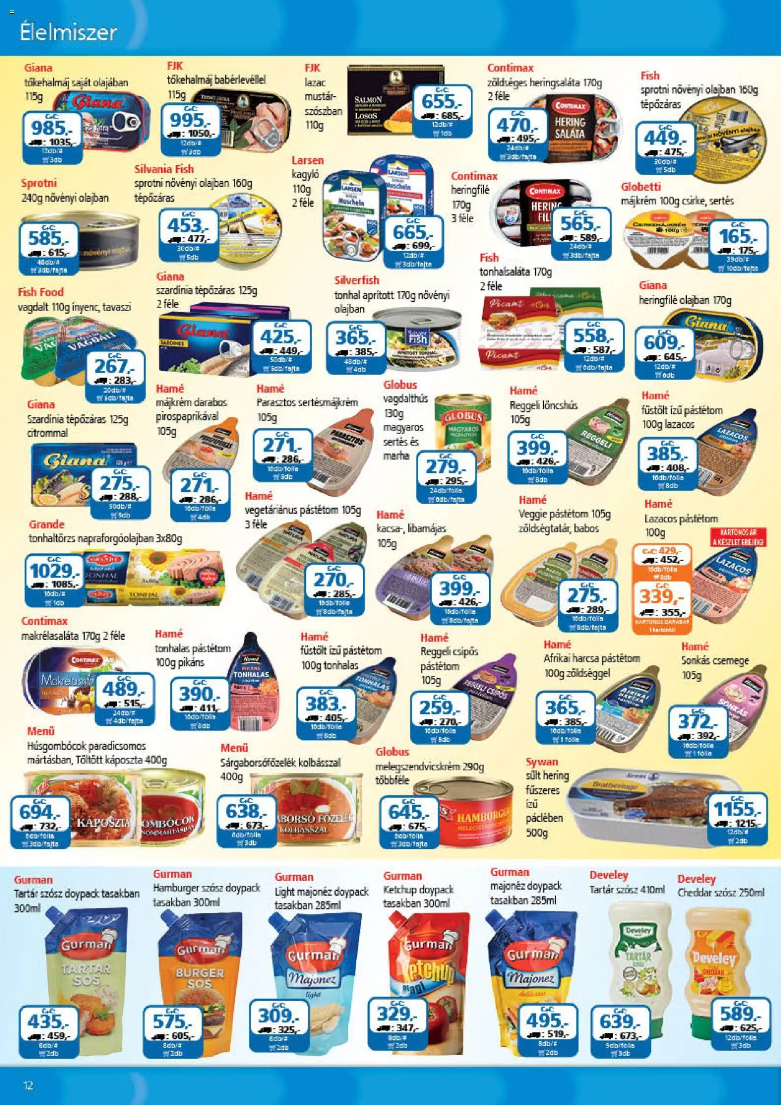 ÁRKLUB akciós ujság - amely érvényes a következő dátumtól: 01.01.2026 | Oldal: 12 | Termékek: Káposzta, Tonhal, Szardínia, Cheddar