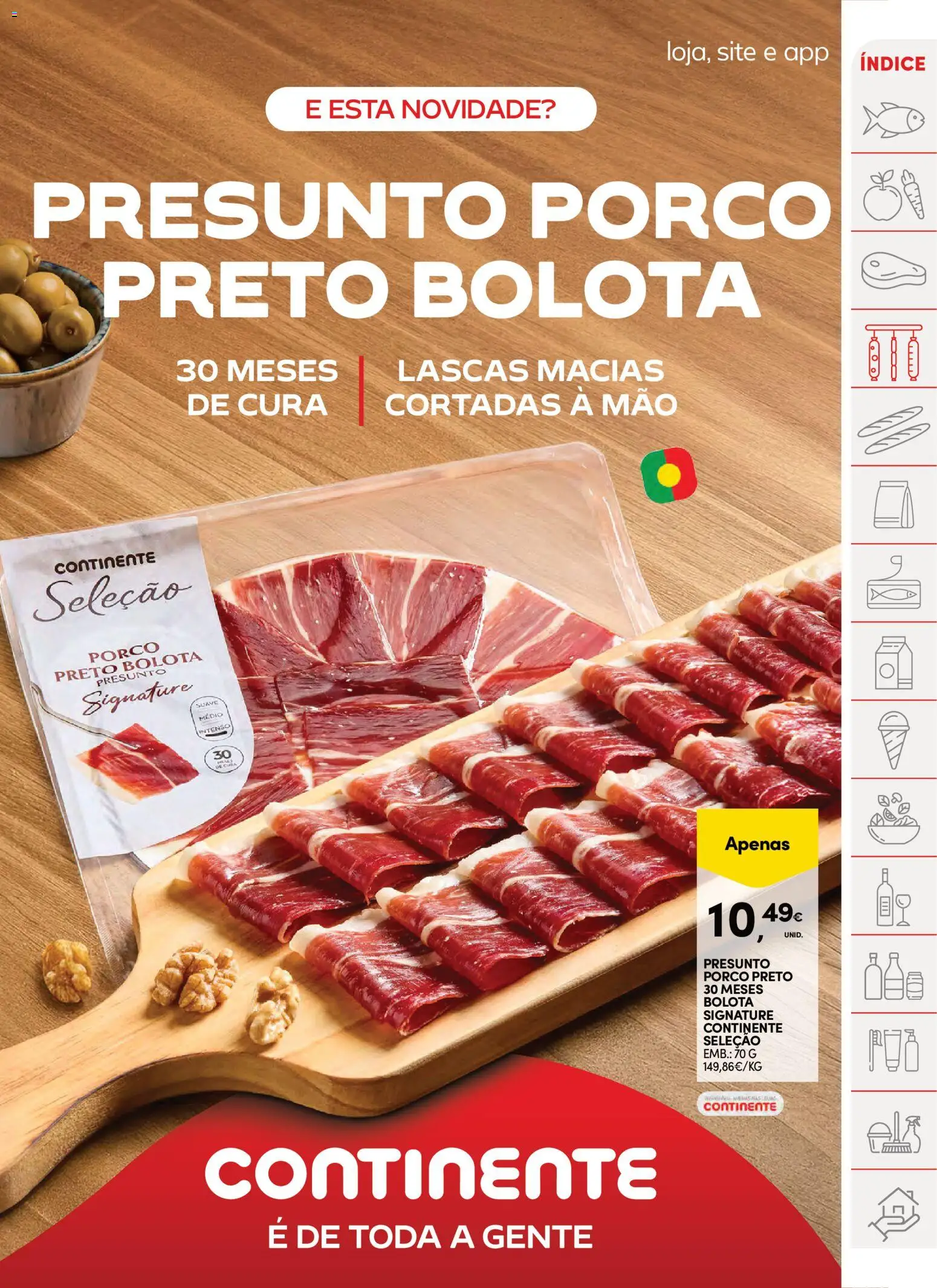 Continente Semanal Continente Bom Dia │ válido de 24.03.2026 | Página: 13 | Produtos: Presunto
