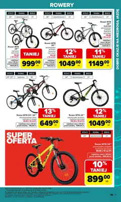 Pogląd oferty "Carrefour gazetka - Ogród" - ważna od 02.03.2026 | Strona: 33 | Produkty: Rower