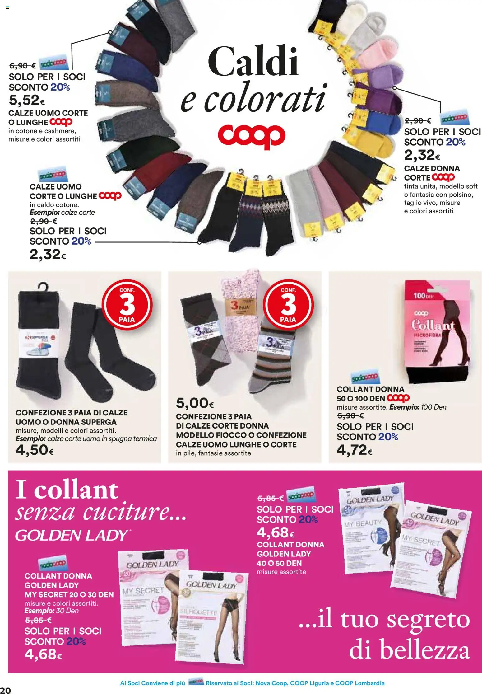 Volantino Ipercoop del 27.12.2025 | Pagina: 20 | Prodotti: Spugna, Collant