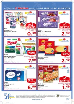 Unimarkt Flugblatt gültig ab 17.09.2025 | Seite: 16 | Produkte: Jääkaappipakastin, Schokolade