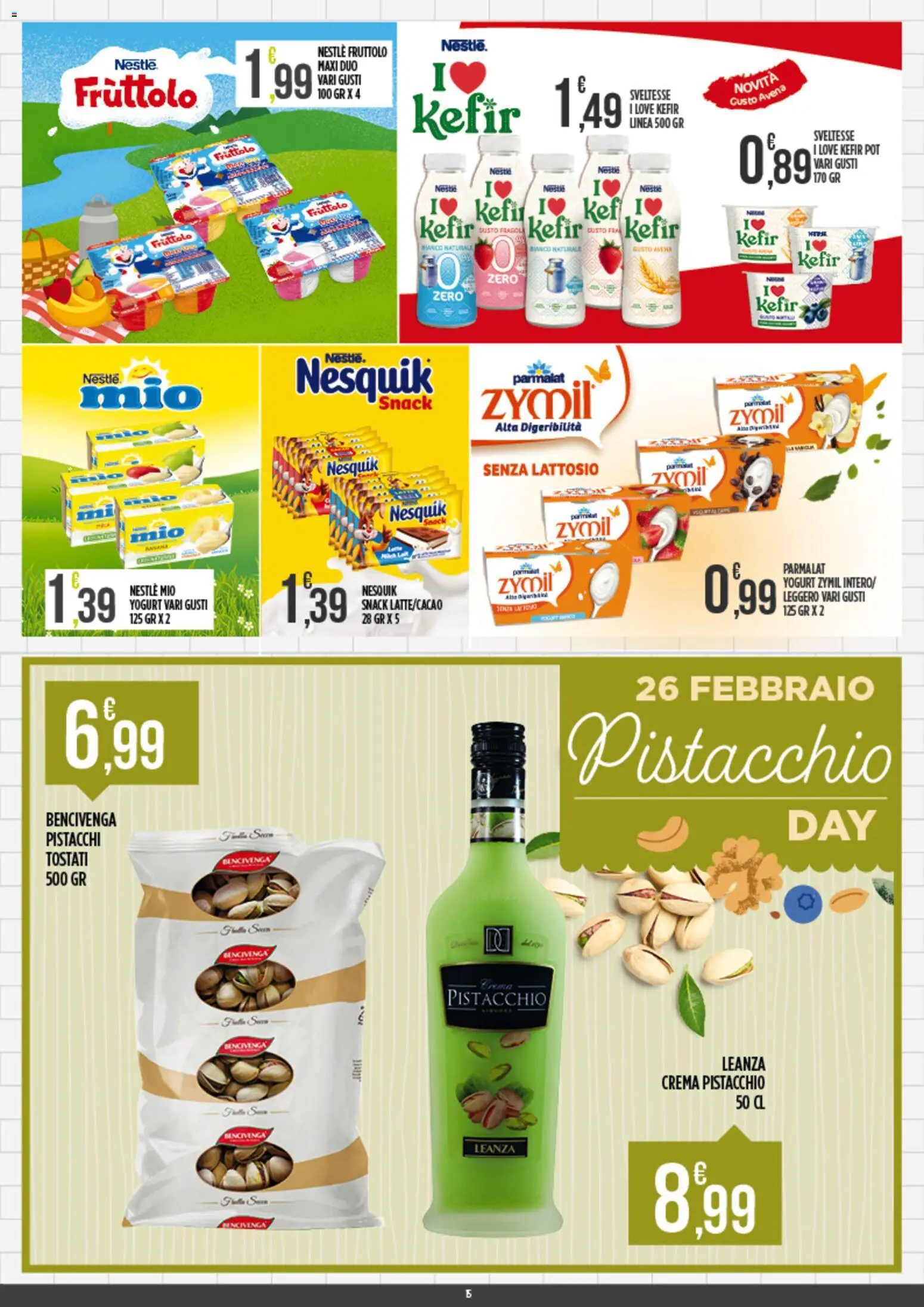 Volantino Euroesse del 23.02.2026 | Pagina: 15 | Prodotti: Crema, Yogurt, Pistacchi