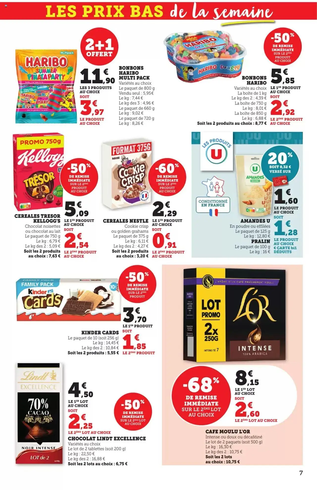  | Page: 7 | Produits: Café moulu, Café, Bonbons, Céréales