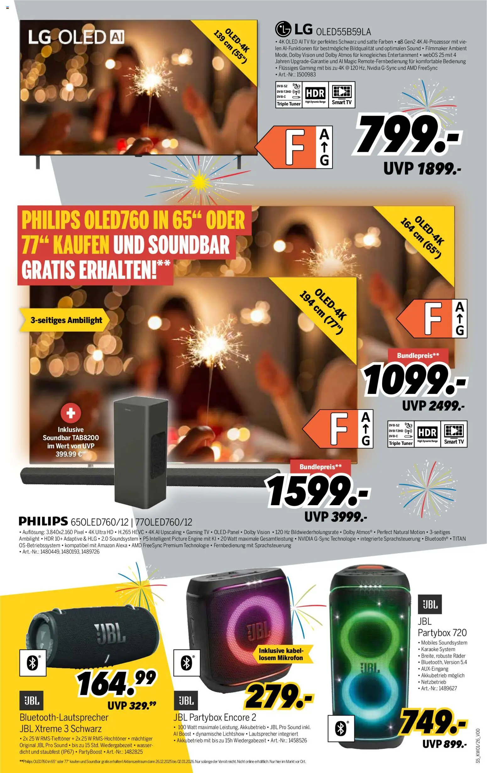 Medimax Prospekt 	 – gültig ab 27.12.2025 | Seite: 5 | Produkte: Kabel, LG, Smart TV, TV