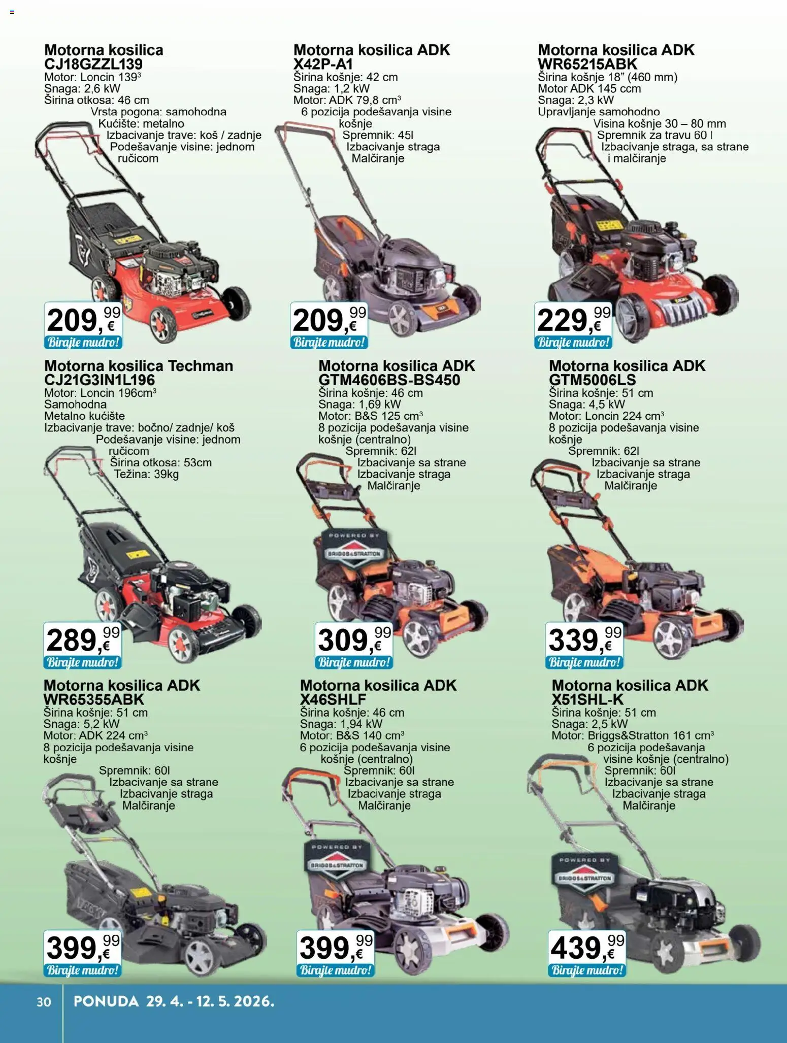 KTC katalog | vrijedi od 29.04.2026 | Stranica: 27 | Proizvodi: Kosilica