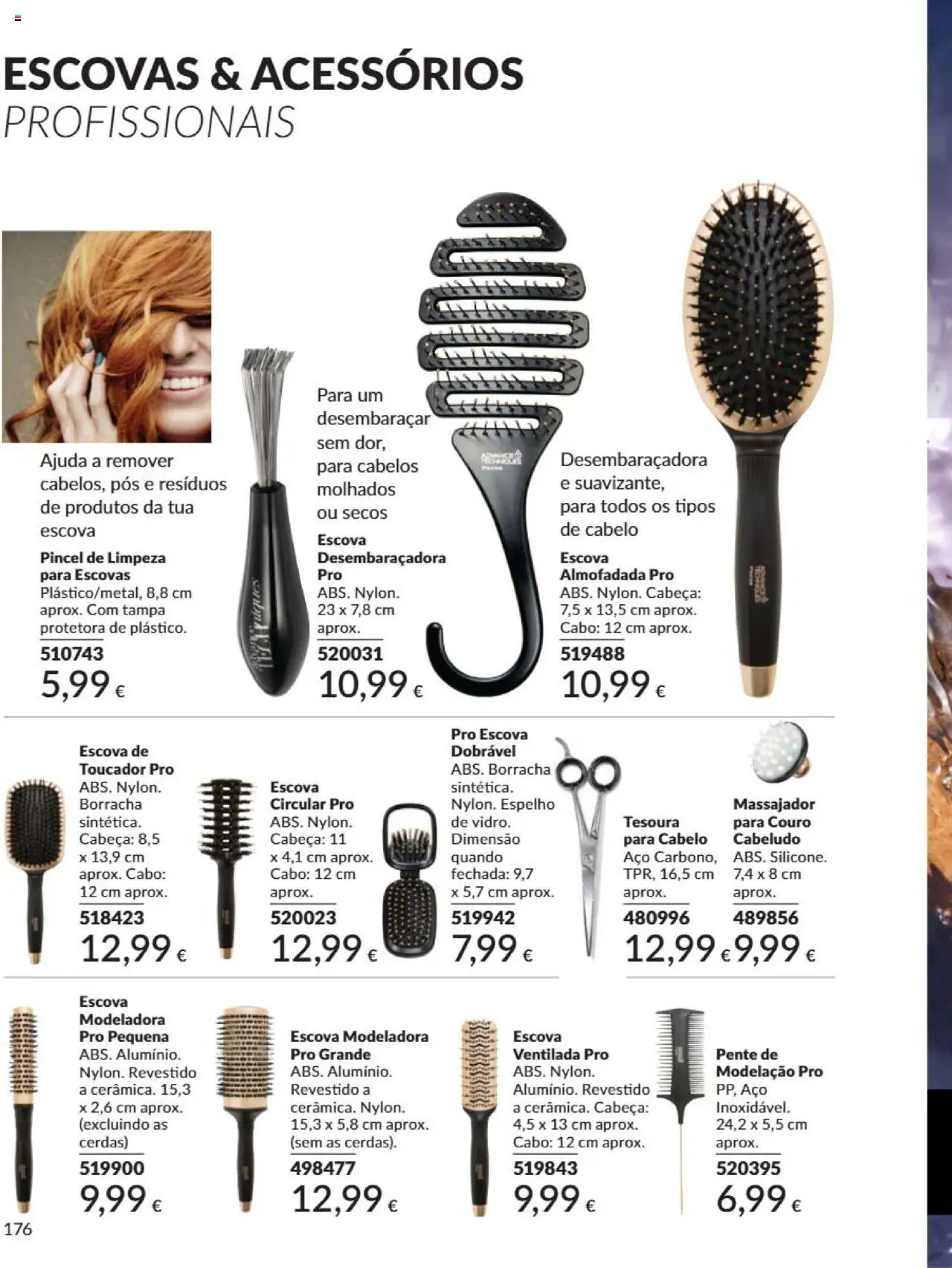 Catálogo Avon Campanha 6 │ válido de 01.06.2025 | Página: 176 | Produtos: Cabo, Massajador, Espelho, Escova de cabelo