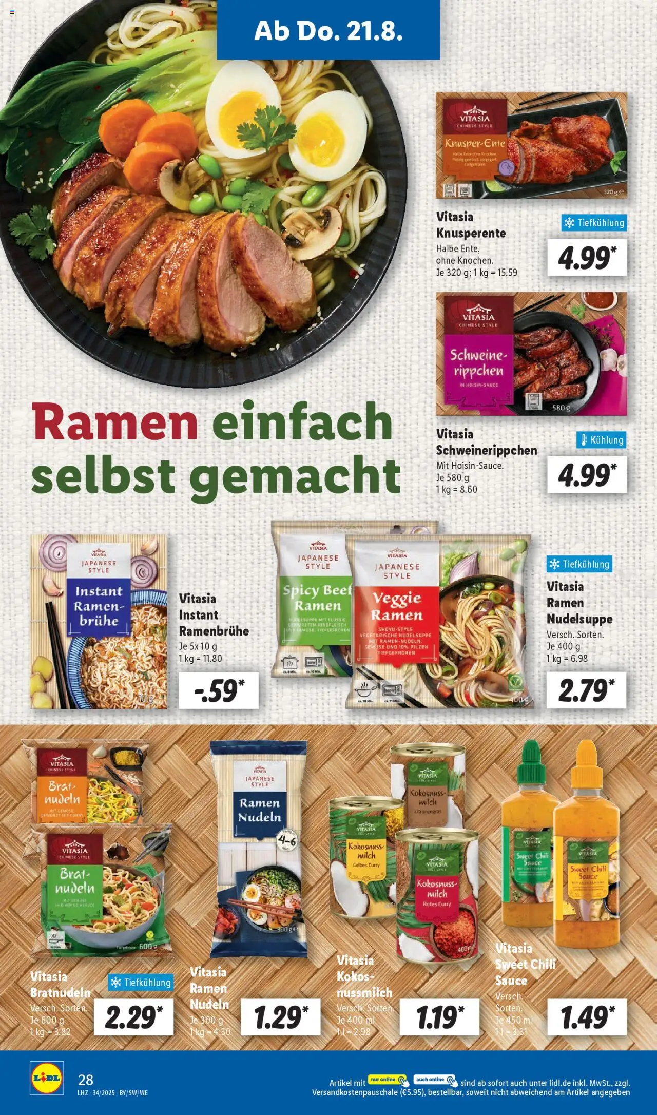 Lidl Prospekt Aarbergen	 - gültig ab dem 18.08.2025 | Seite: 46 | Produkte: Zitronengras, Milch, Gemüse, Ente