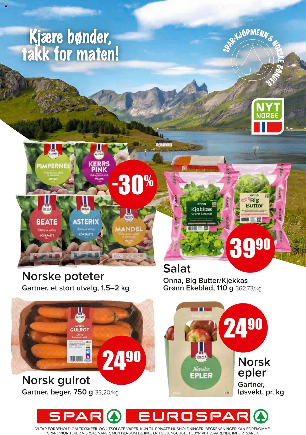 {H1} | Side: 2 | Produkter: Epler, Gulrot, Salat, Poteter