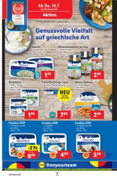 Lidl Aktionen ab 10.07.2025 | Seite: 14 | Produkte: Feta, Knoblauch
