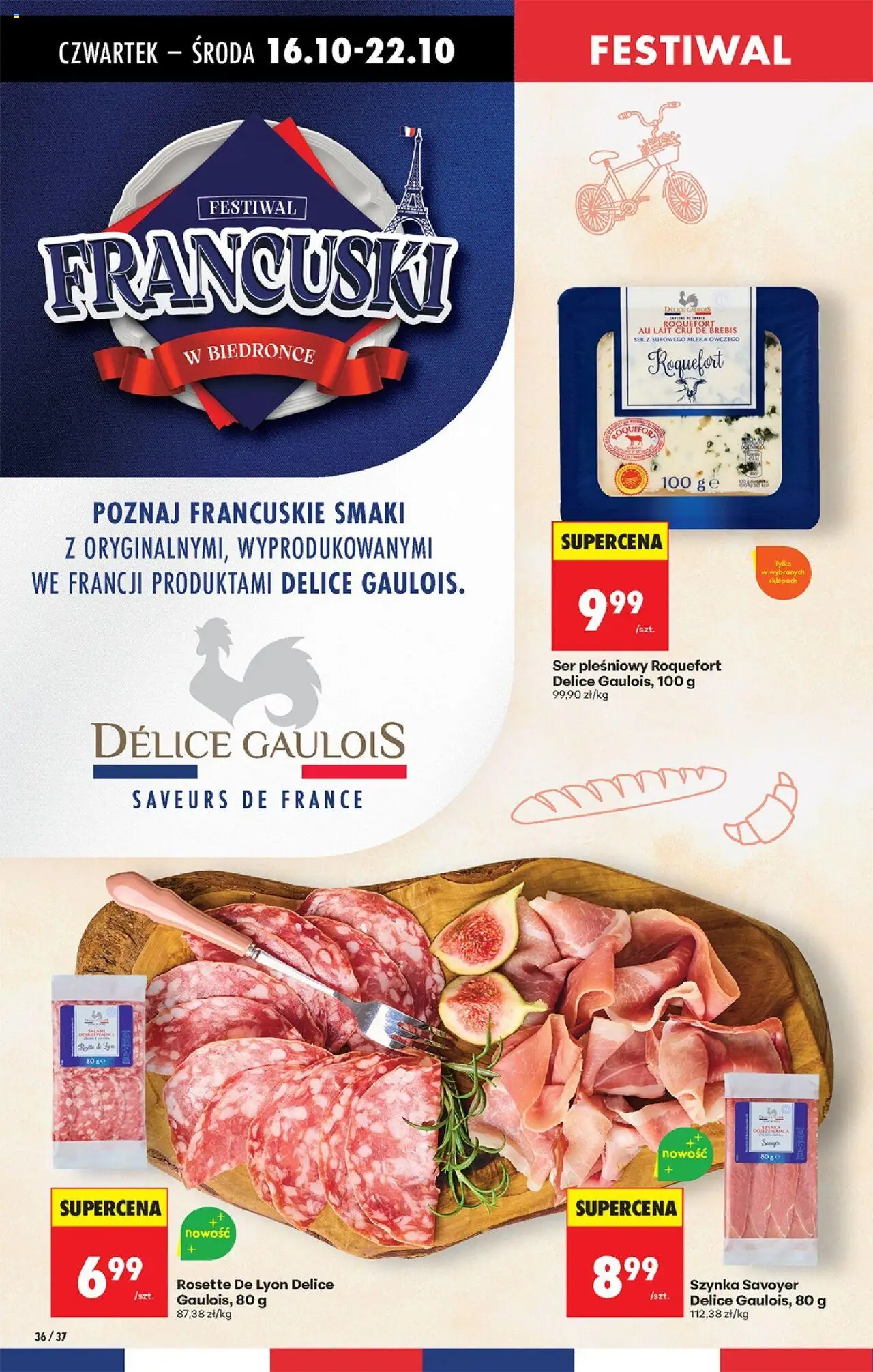 Biedronka gazetka - Oferta w tym tygodniu od 16.10.2025 | Strona: 44 | Produkty: Ser pleśniowy, Mleka, Ser, Salami