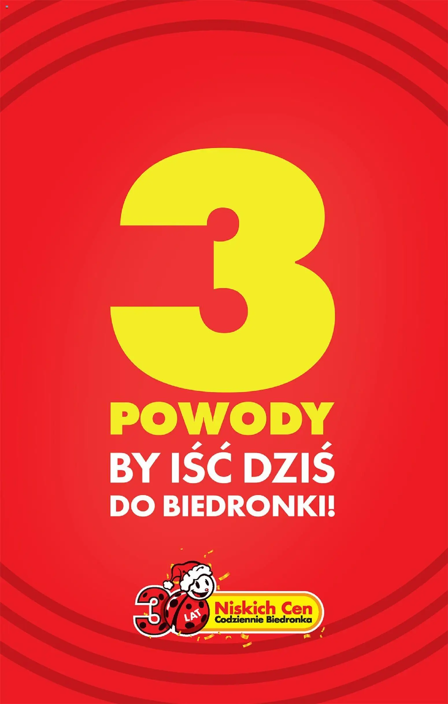 Biedronka gazetka - 3 powody od 23.12.2025 | Strona: 1