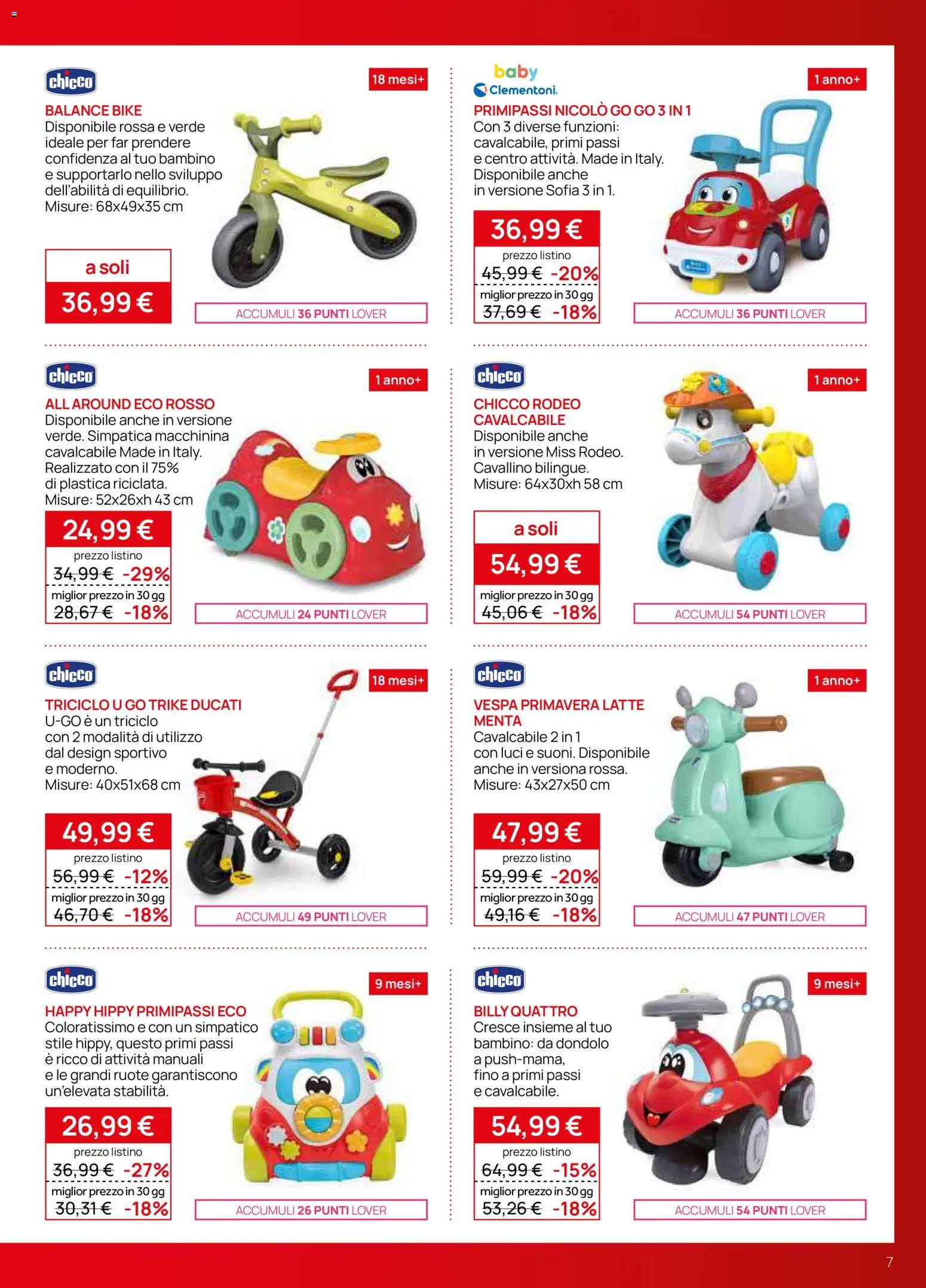 Volantino Prenatal del 04.11.2025 | Pagina: 7 | Prodotti: Dondolo, Latte, Menta