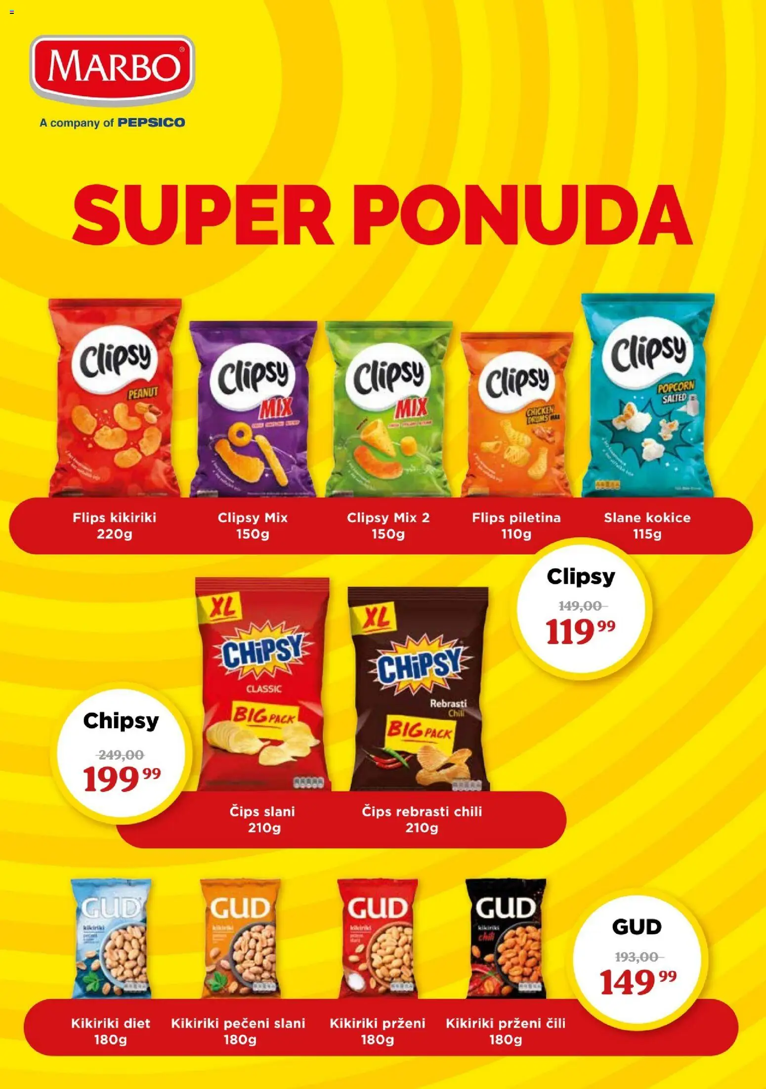 Metalac Proleter katalog - važi od 22.04.2026 | Strana: 3 | Proizvode: Čips, Kikiriki, Popcorn, Piletina