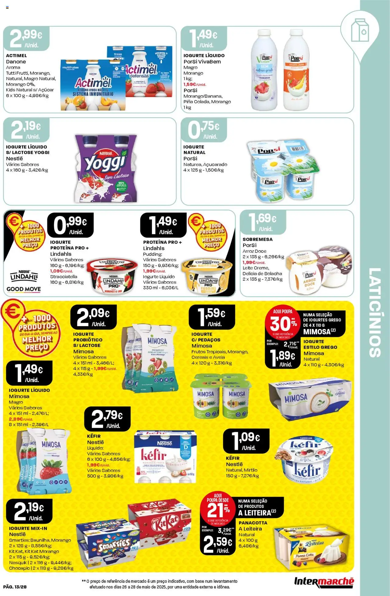 Intermarché folheto │ válido de 03.07.2025 | Página: 13 | Produtos: Aveia, Iogurte, Arroz, Iogurte liquido