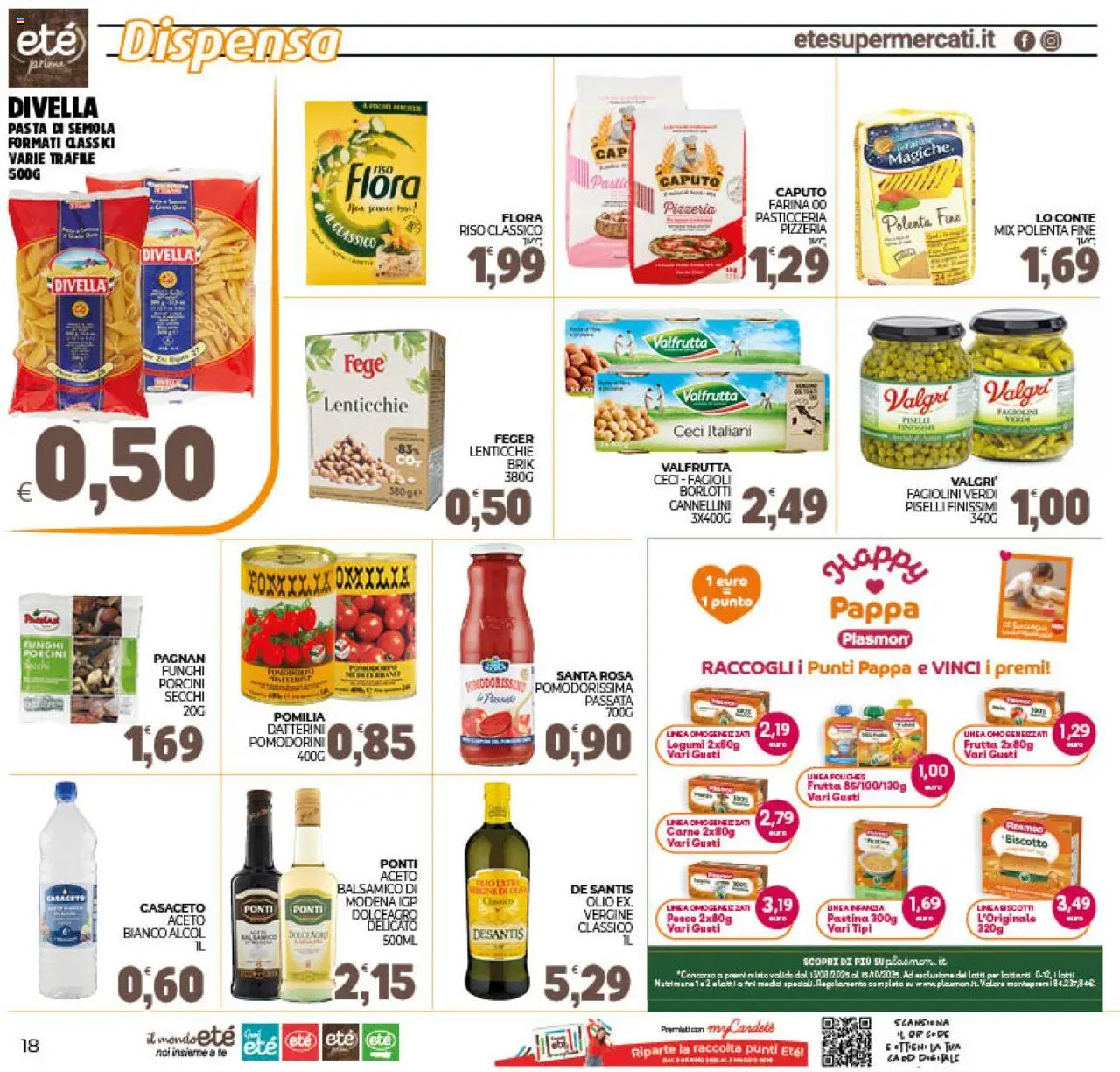 Volantino Eté del 21.10.2025 | Pagina: 18 | Prodotti: Pomodorini, Legumi, Funghi, Aceto