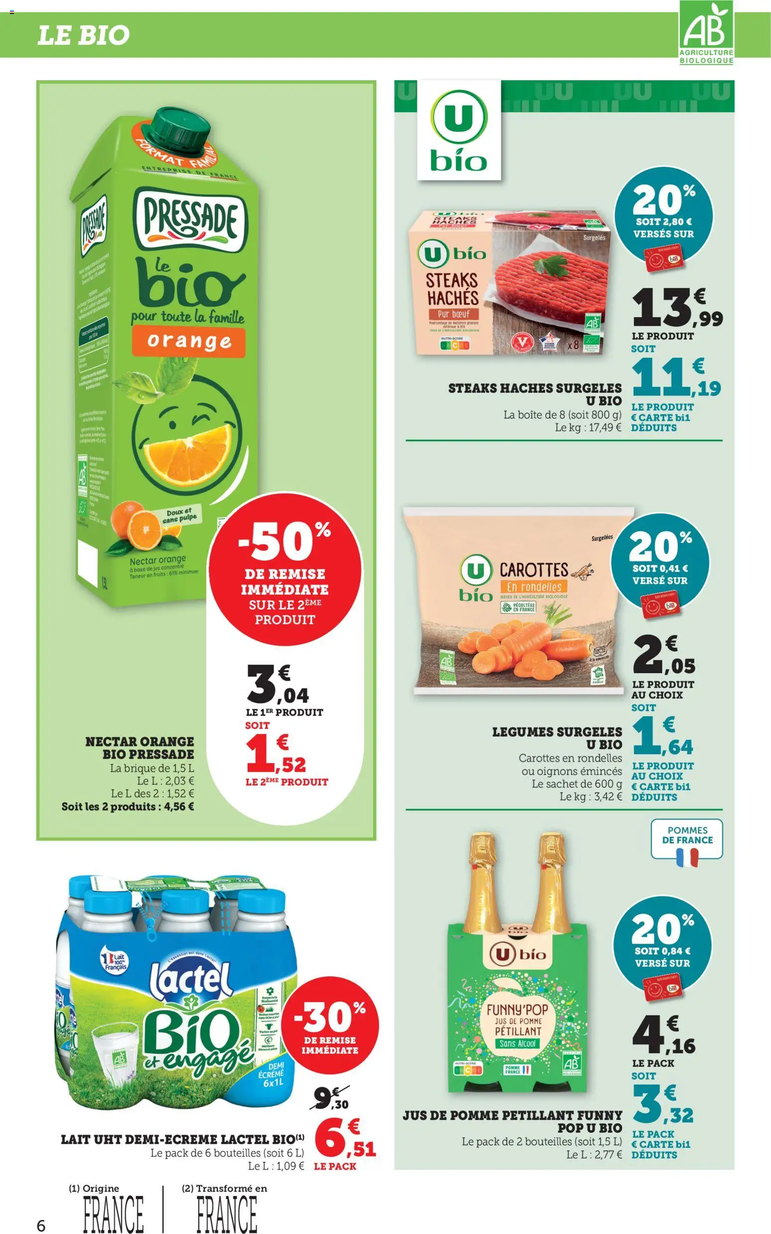 {H1} | Page: 6 | Produits: Pomme, Lait, Pommes, Oignons