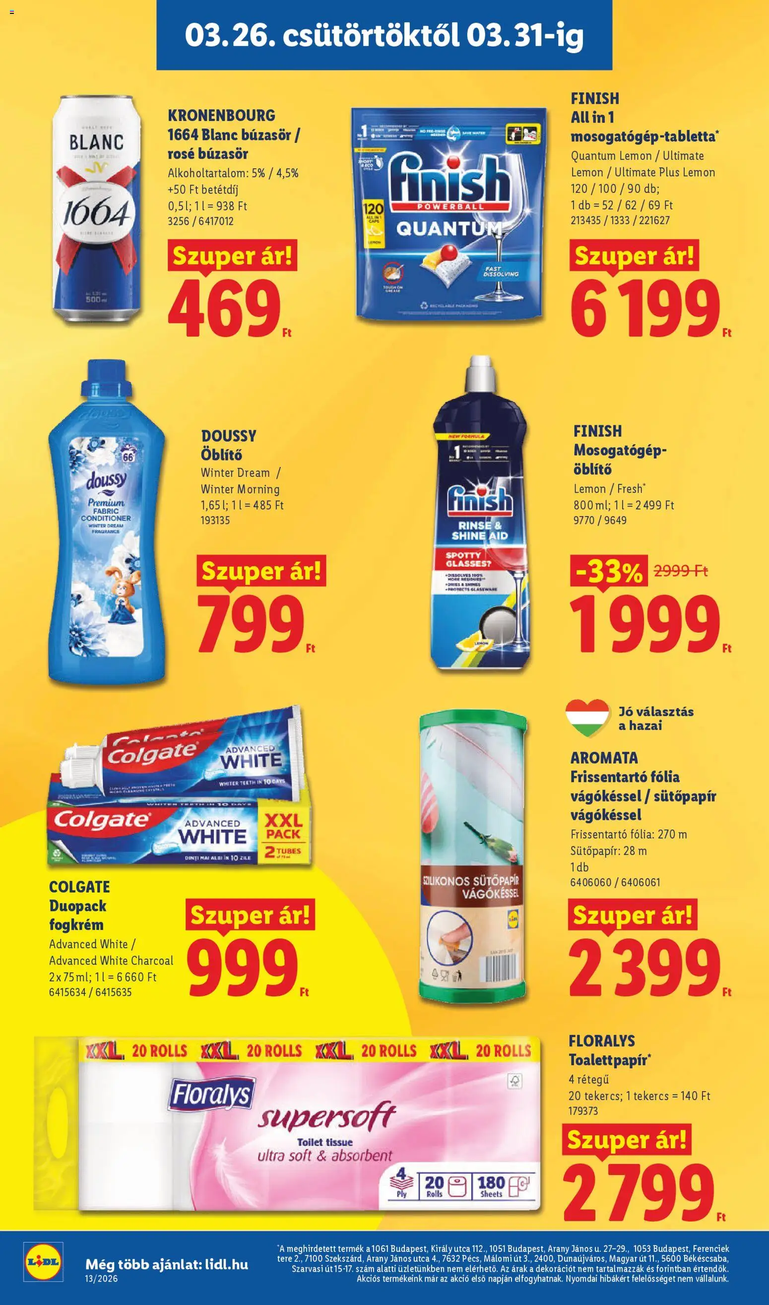 Lidl akciós ujság - amely érvényes a következő dátumtól: 26.03.2026 | Oldal: 20