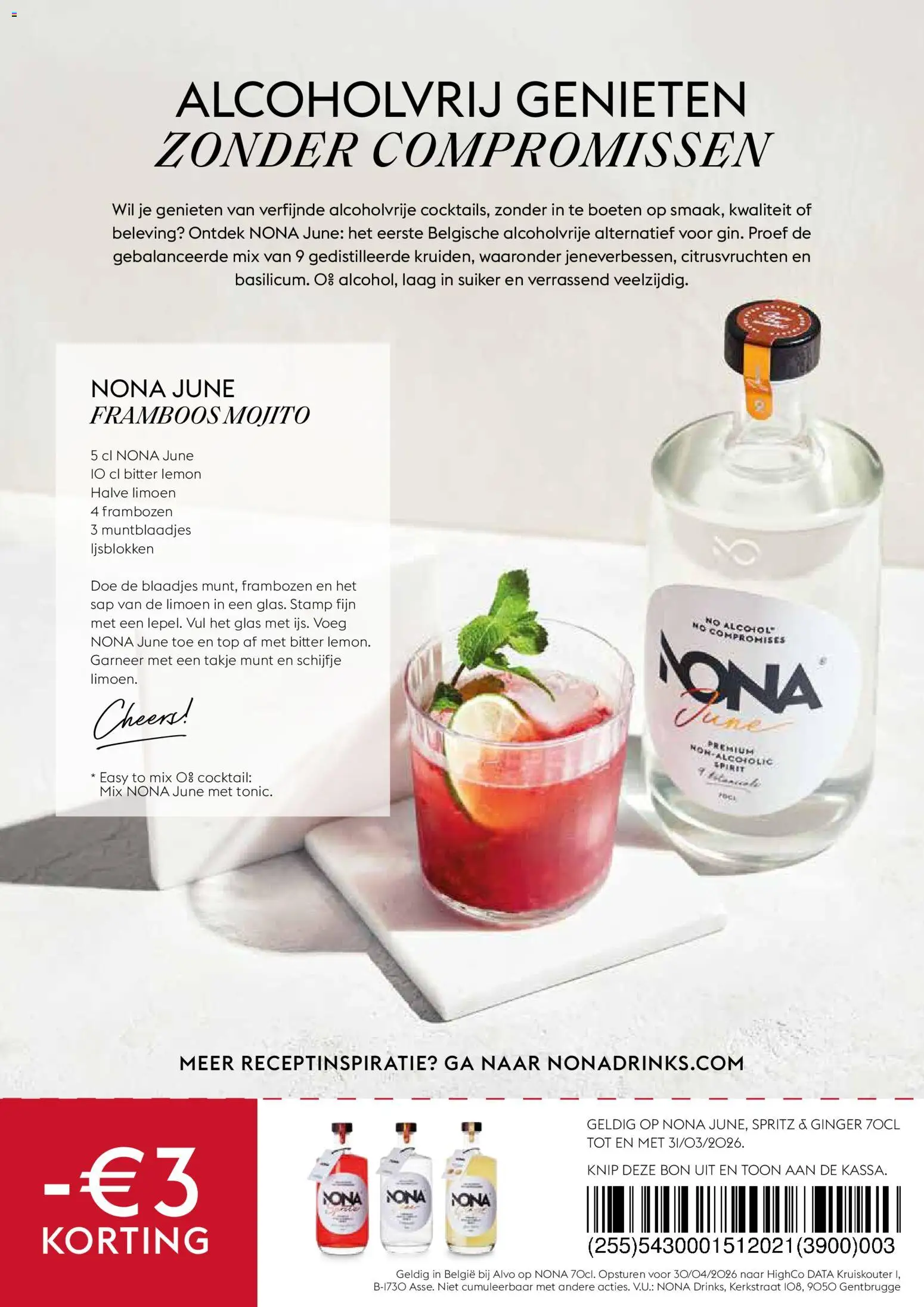 {H1} | Pagina: 38 | Producten: Alcohol, Frambozen, Limoen, Munt