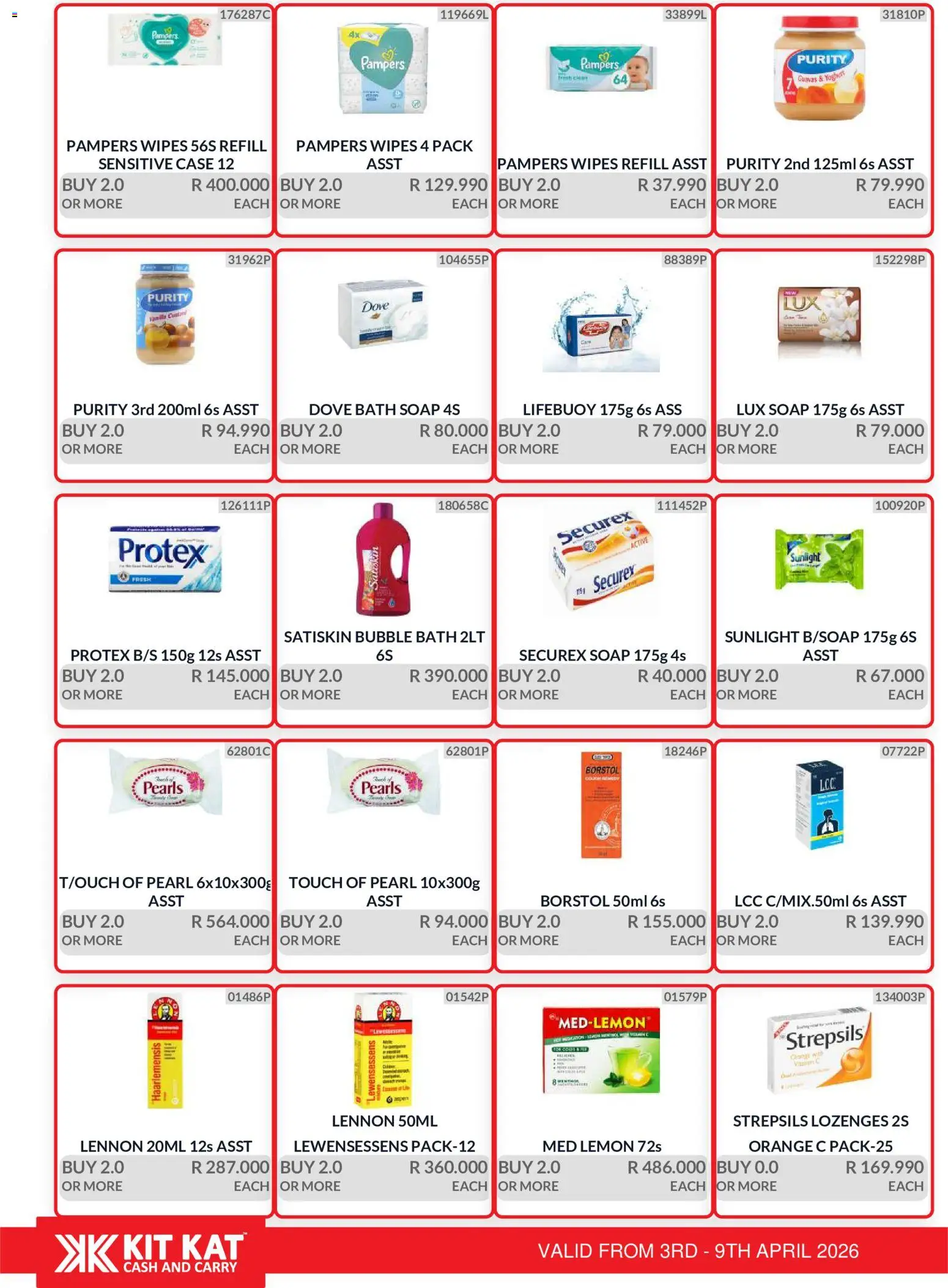New KIT KAT Cash & Carry catalogue – valid from 03.04.2026 | Page: 25 | Products: Case, Bath, Lozenges, Soap