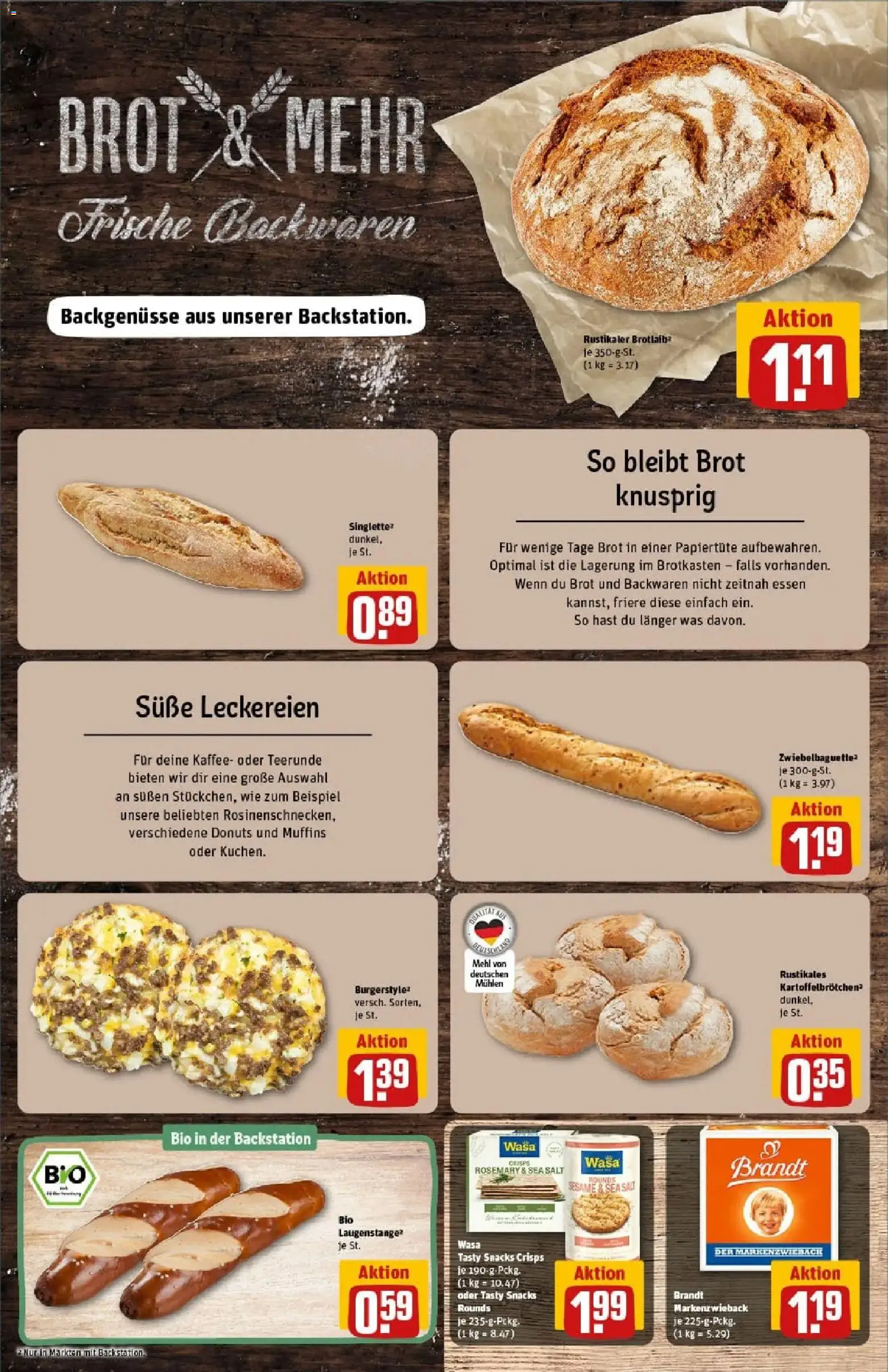 Rewe prospekt Ingolstadt	 – gültig ab 26.01.2026 | Seite: 14 | Produkte: Mehl, Kaffee, Baguette, Donuts