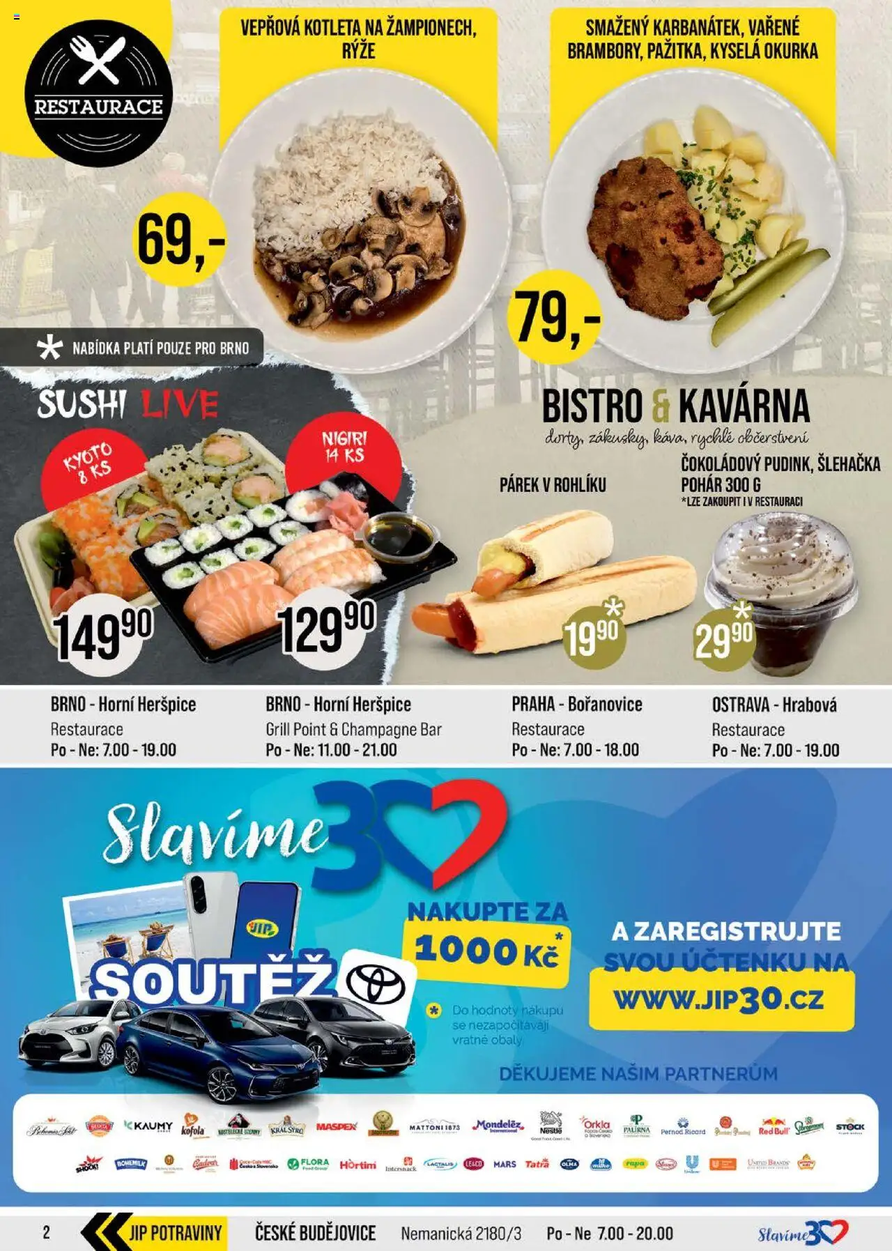 Jip leták - Cash & Carry od 22.10.2025 | Strana: 2 | Produkty: Uzeniny, Kofola, Potraviny, Champagne