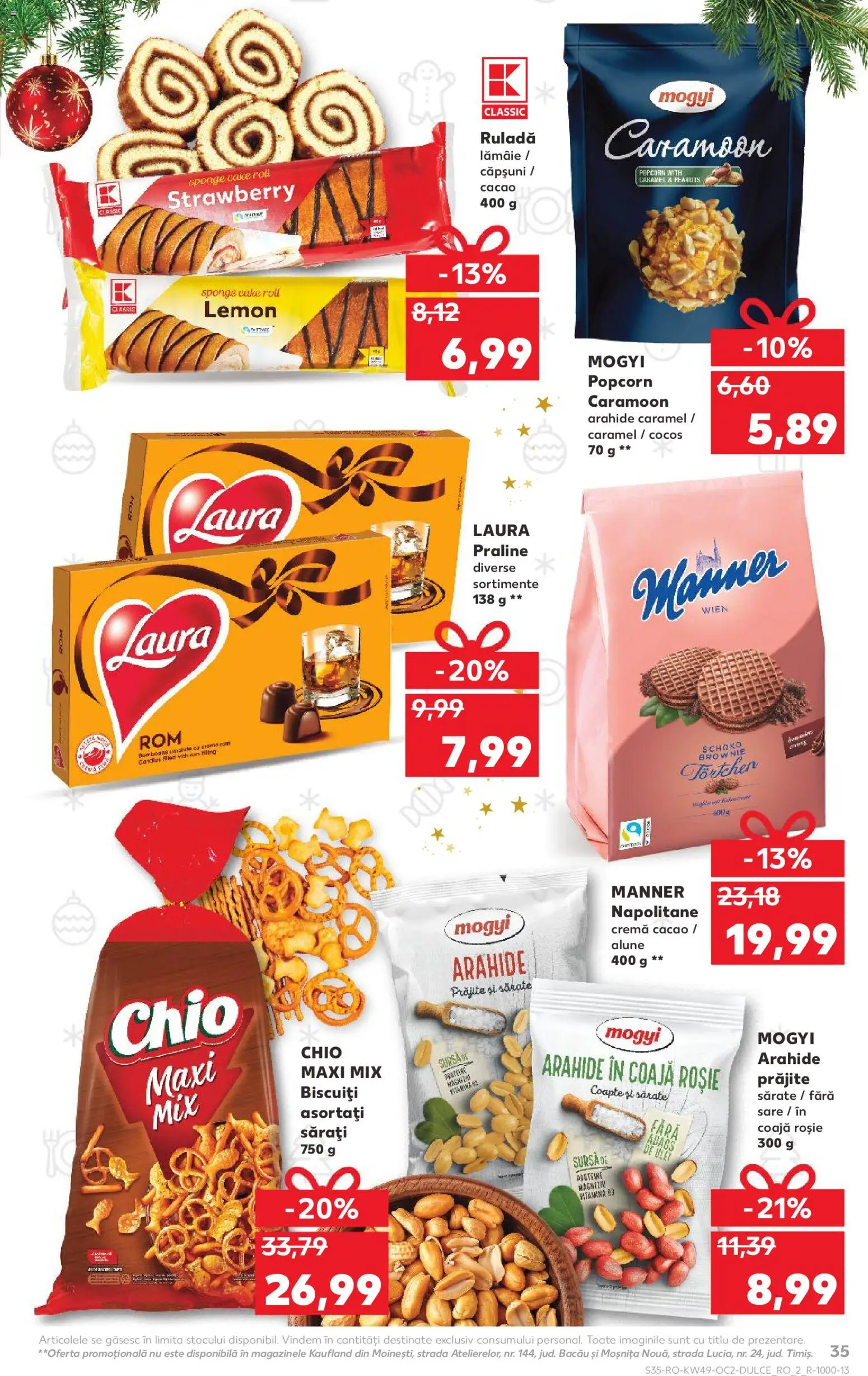 Noul catalog Kaufland – valabil de la 03.12.2025 | Pagină: 35 | Produse: Căpșuni, Cacao, Biscuiți, Sare