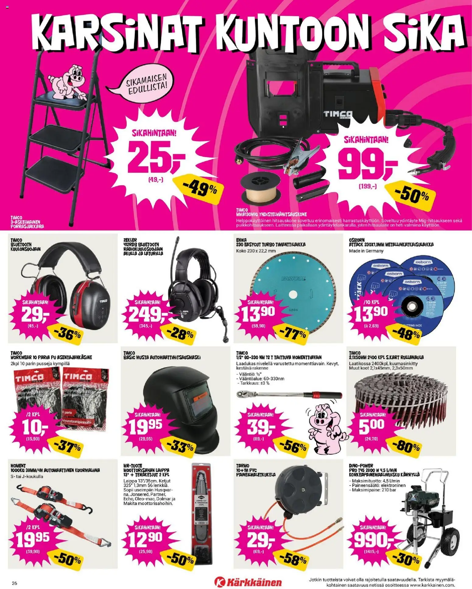 Kärkkäinen tarjoukset – voimassa 08.04.2026 alkaen | Sivu: 26 | Tuotteet: Kuormaliina
