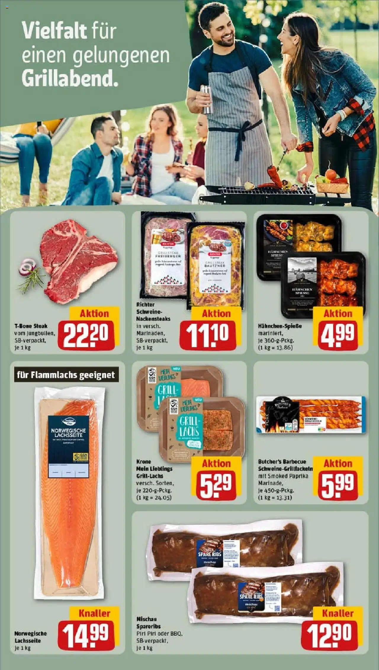 Rewe prospekt Magdeburg	 - gültig ab dem 20.07.2025 | Seite: 12 | Produkte: Nackensteaks, Spare ribs, Lachs, Paprika