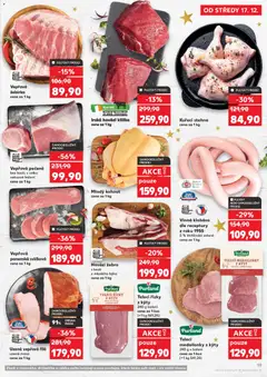 Náhled letáku Vepřová pečeně, Pork roast without bone, vacuum packed, price per 1 kg od 17.12.2025 | Strana: 19 | Produkty: Uzené maso, Hovězí, Hovězí kližka, Maso