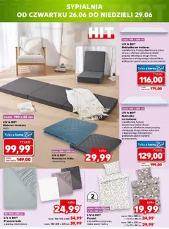 Kaufland gazetka - Mega okazje od 26.06.2025 | Strona: 12 | Produkty: Pościel, Karta, Łóżko, Materac