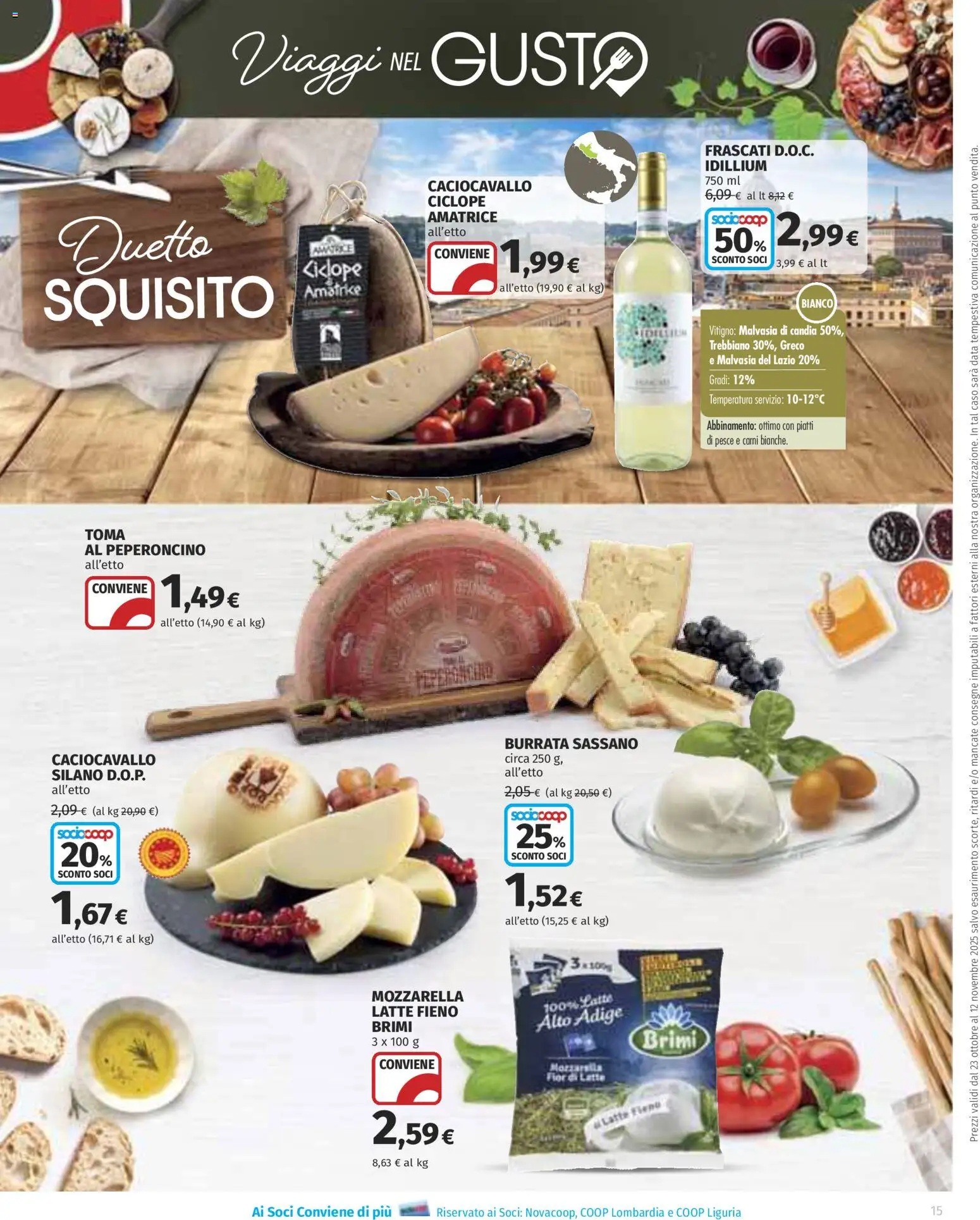 Volantino COOP del 23.10.2025 | Pagina: 15 | Prodotti: Pesce, Mozzarella, Peperoncino, Burrata