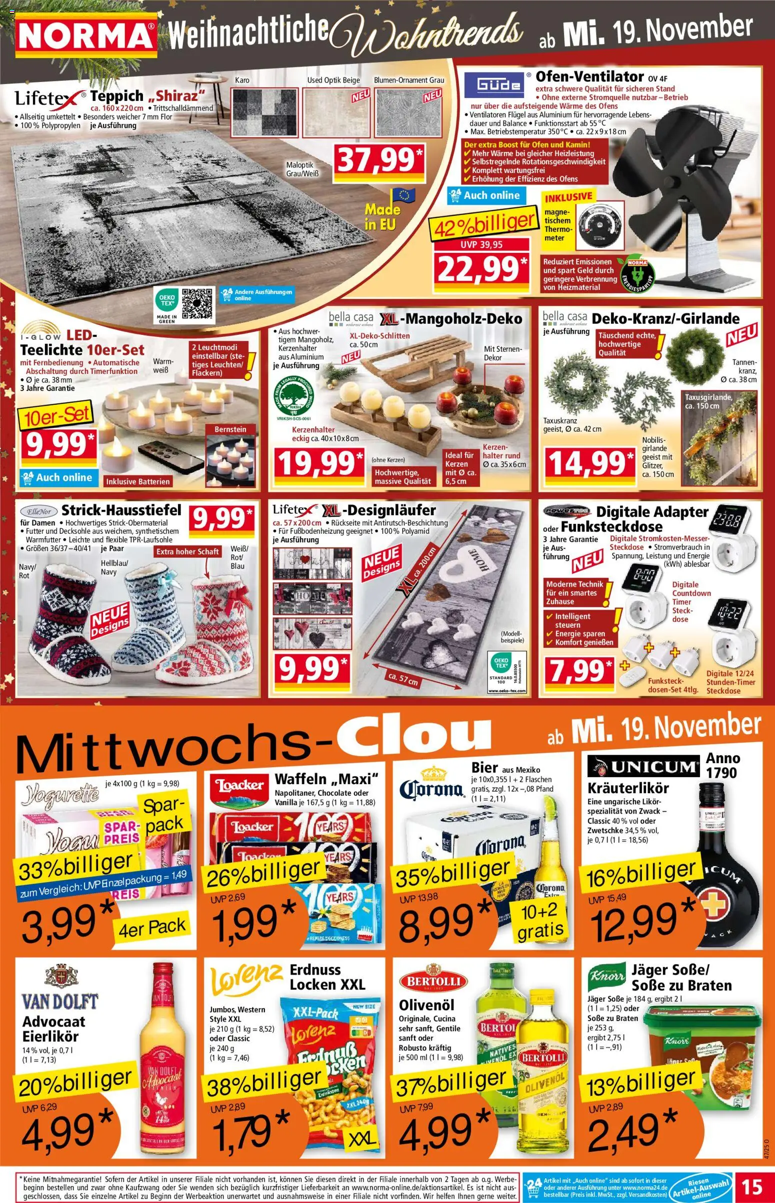 Norma - Black Friday – gültig ab 17.11.2025 | Seite: 15 | Produkte: Ofen, Batterien, Steckdose, Olivenol
