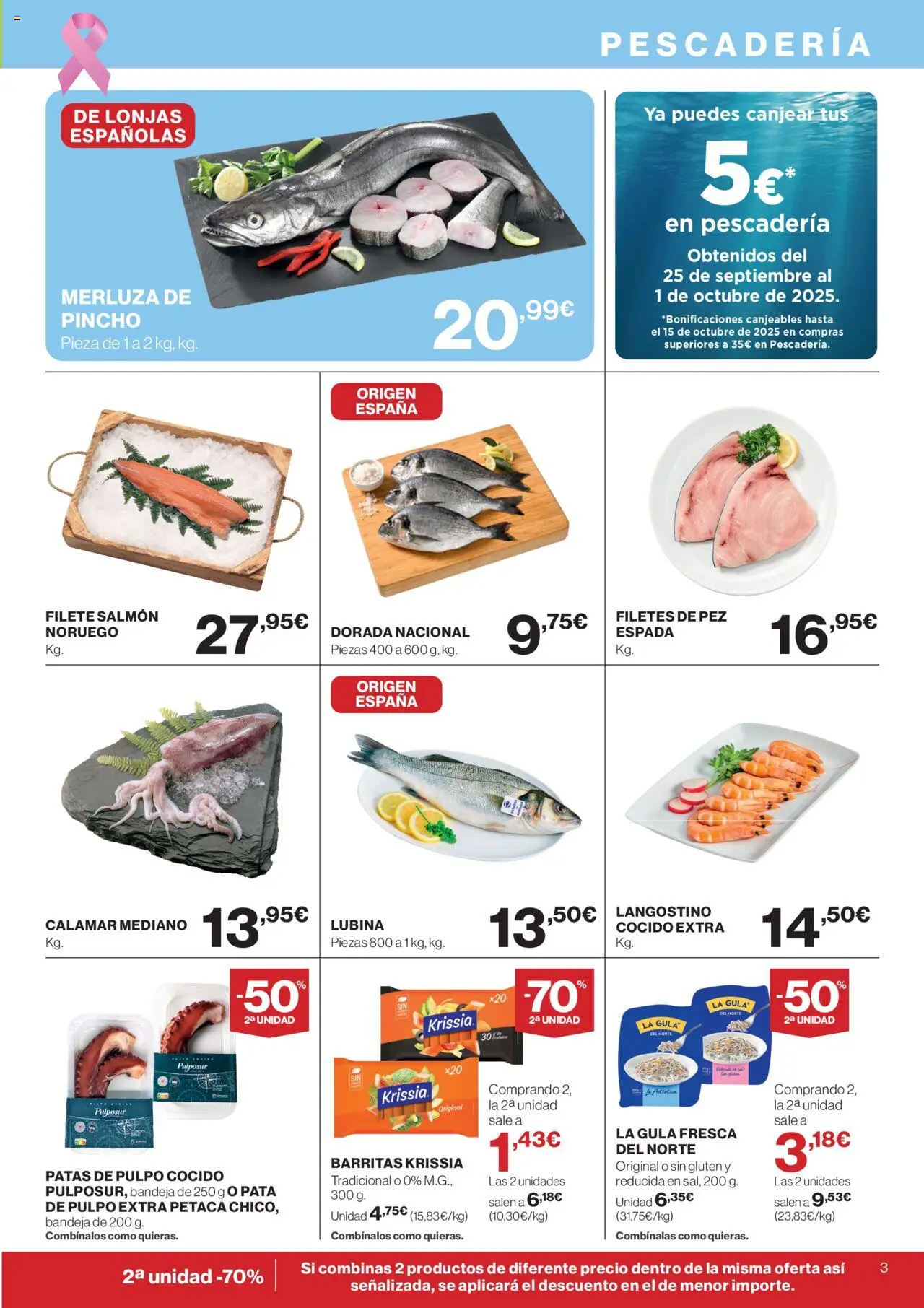 Supercor Canarias │ válido desde el 09.10.2025 | Página: 3 | Productos: Filete, Bandeja, Langostino